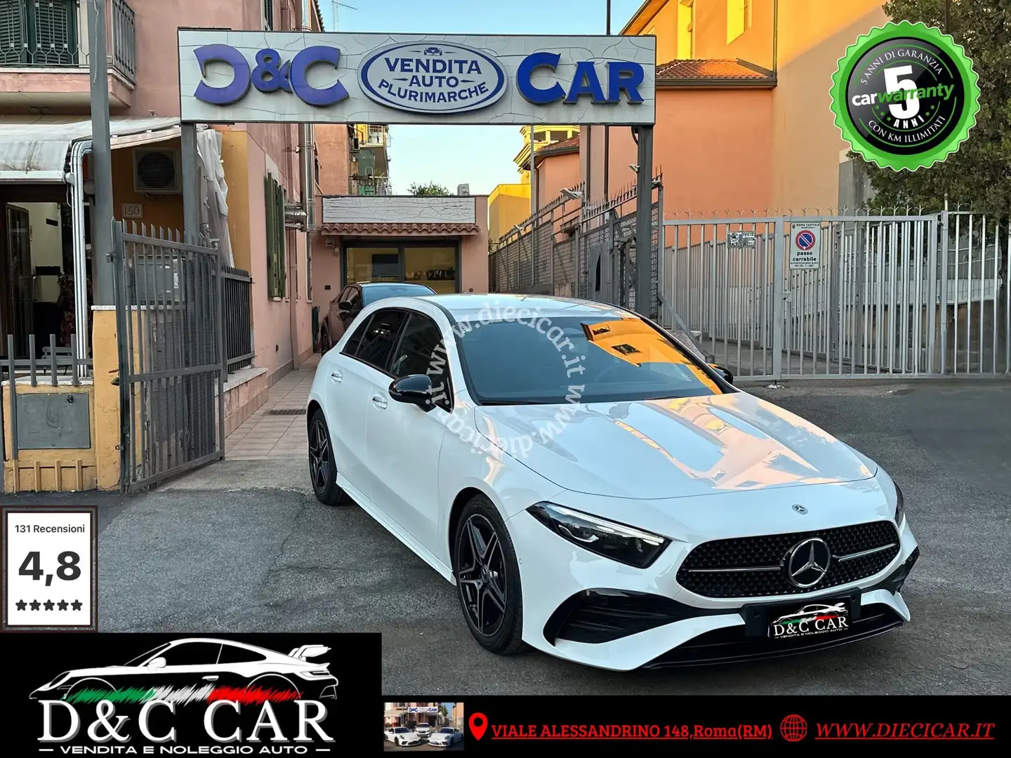 Mercedes-Benz A 180 Classe A 180d AMG Line Advanced Plus auto 6500km Bianco - 1