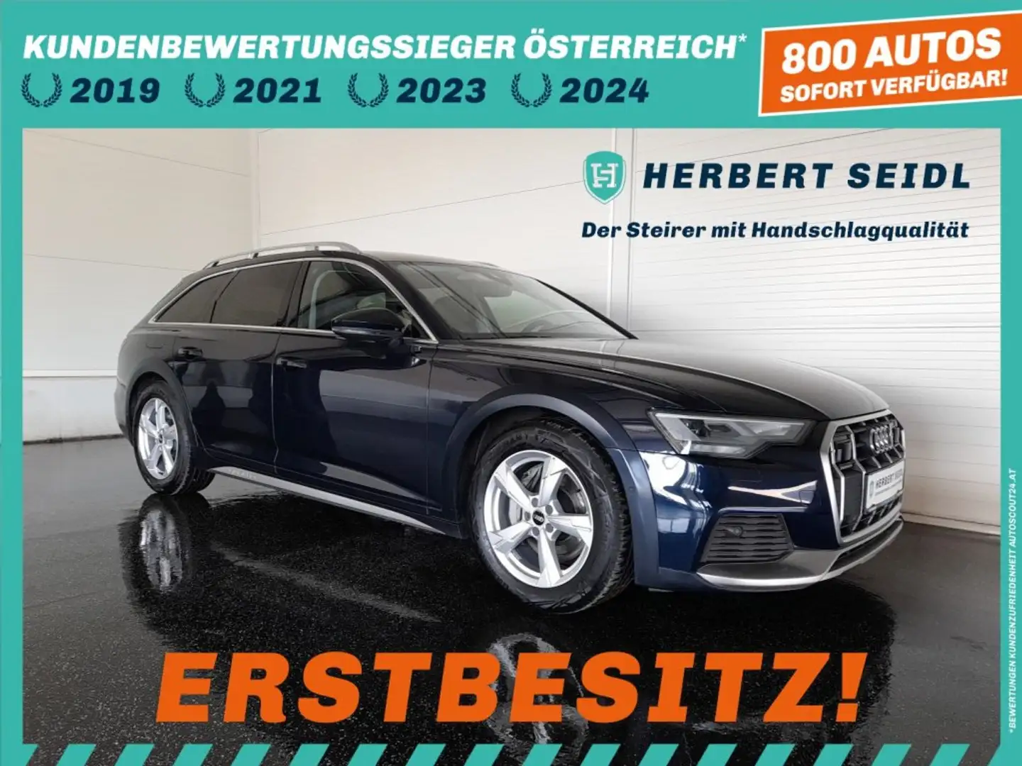 Audi Allroad A6 ALLROAD quattro 50 TDI Tip-tr. *LUFTFAHRWERK / VOLL LED + FLA / NAVI / ACC / LEDER-ALCANTARA / KAMERA / ASS. TOUR* Blau - 1