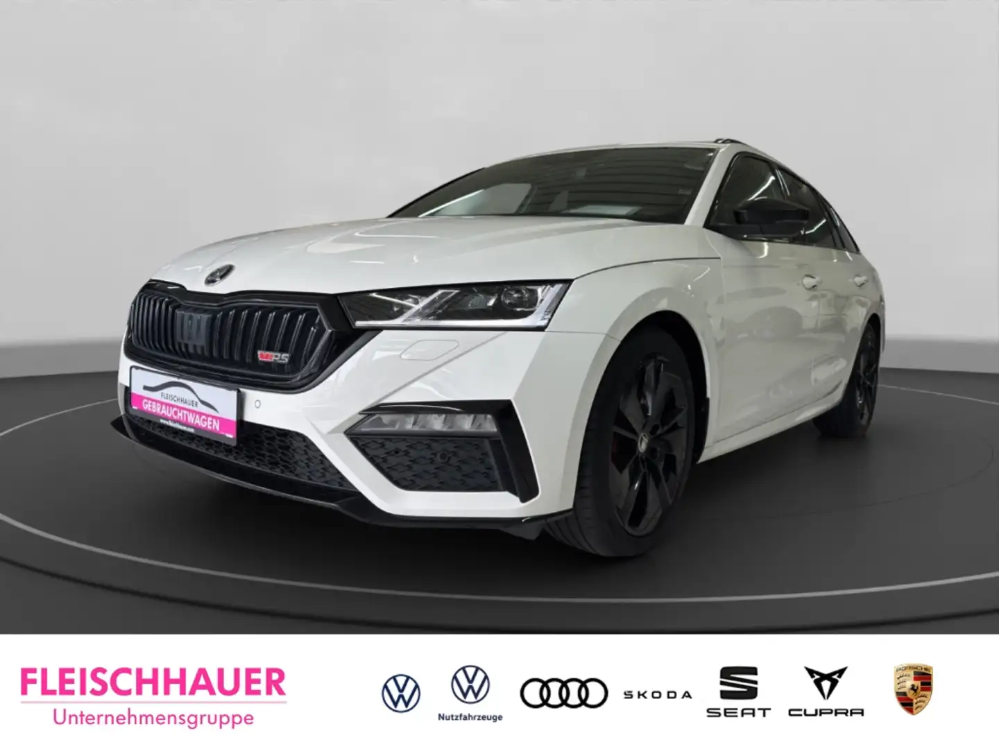 Skoda Octavia Combi RS 2,0 TDI LED+AHK+ACC+HUD+RFK+NAVI+CARPLAY+ Weiß - 1
