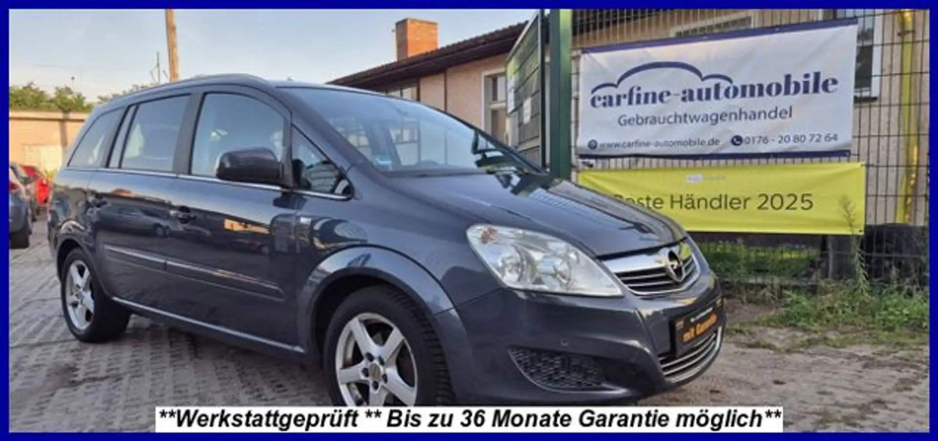 Opel Zafira B Aut 7-Sitz 2.Hd orig.93TKM GARANTIE Blau - 1