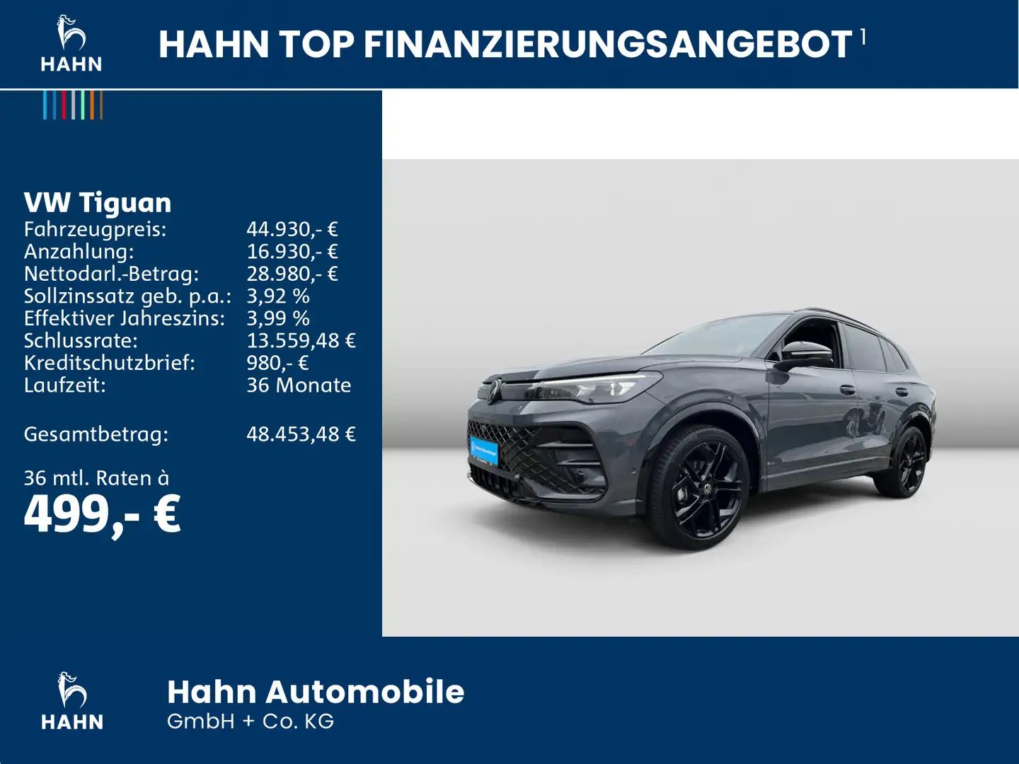 Volkswagen Tiguan 1.5TSI DSG R-Line 360° AHK HuD H&K Matrix Grau - 2