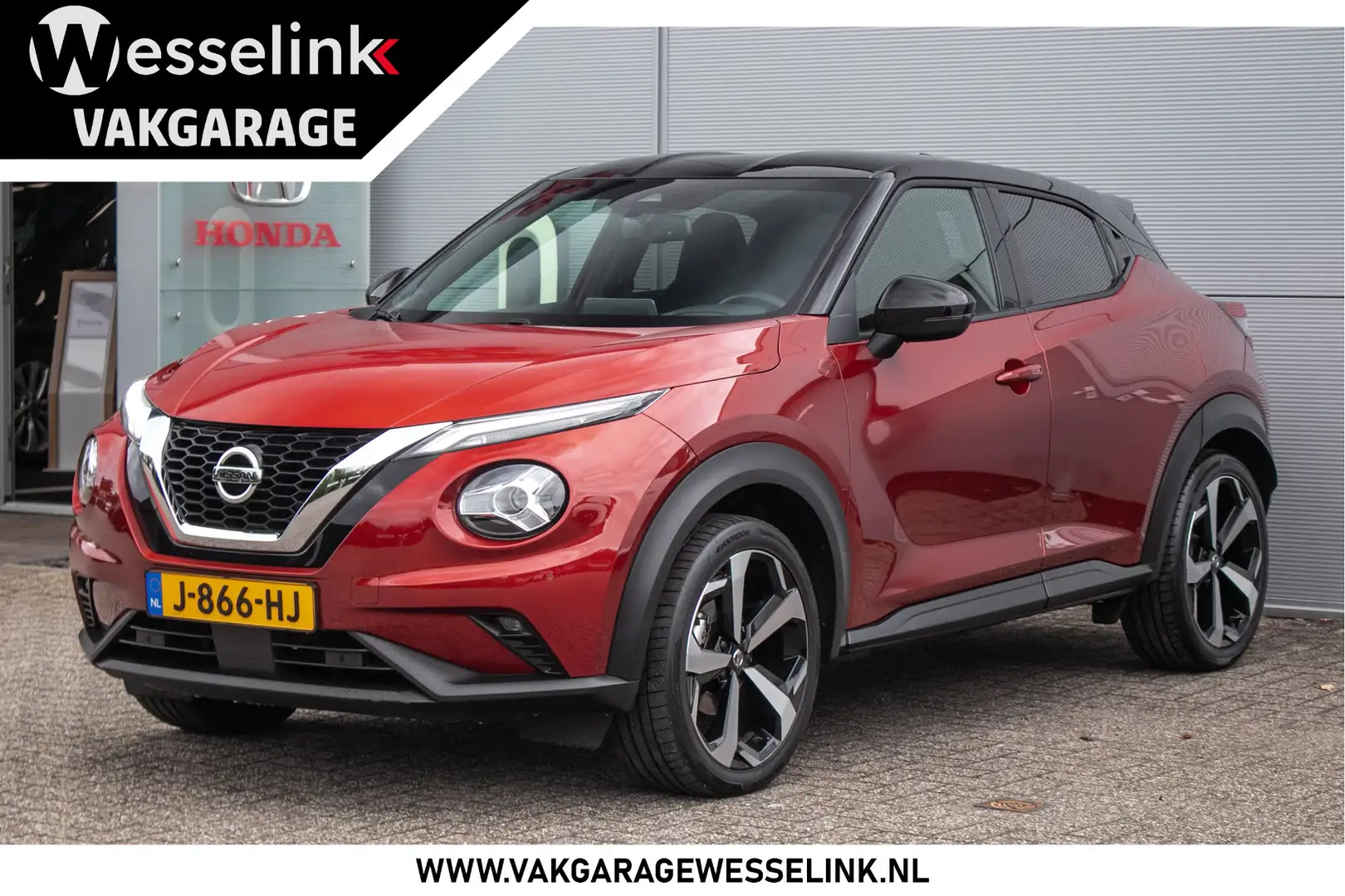 Nissan Juke 1.0 DIG-T Premiere Edition Dealerond. | Stoelverw. Rood - 1