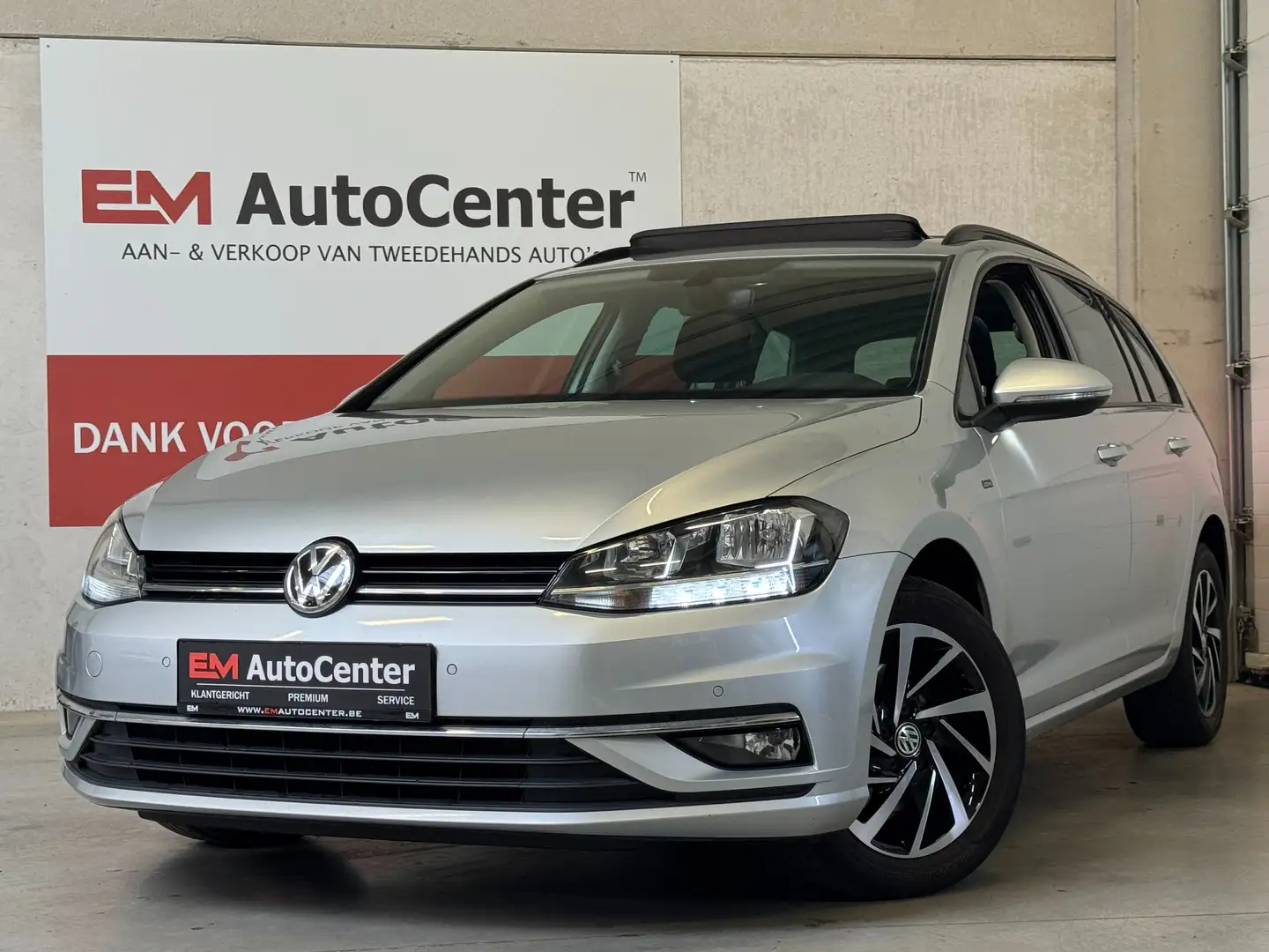 Volkswagen Golf Break 1.6 Tdi "Join" Pano dak-CAM-Acc-CarPlay-BTW Zilver - 1