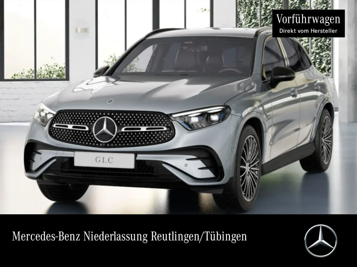Mercedes-Benz GLC 300 e 4M AMG+NIGHT+AHK+KAMERA+TOTW+KEYLESS+9G Plateado - 1