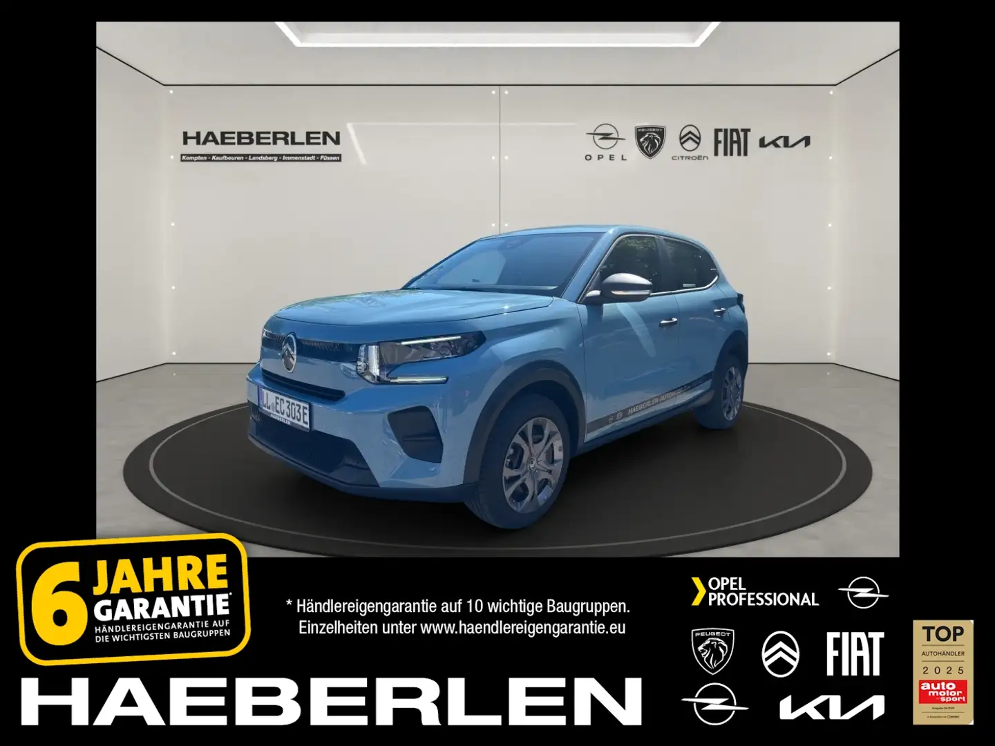 Citroen C3 YOU Elektromotor +HUD SpurH PDC 3Phasig Blau - 1