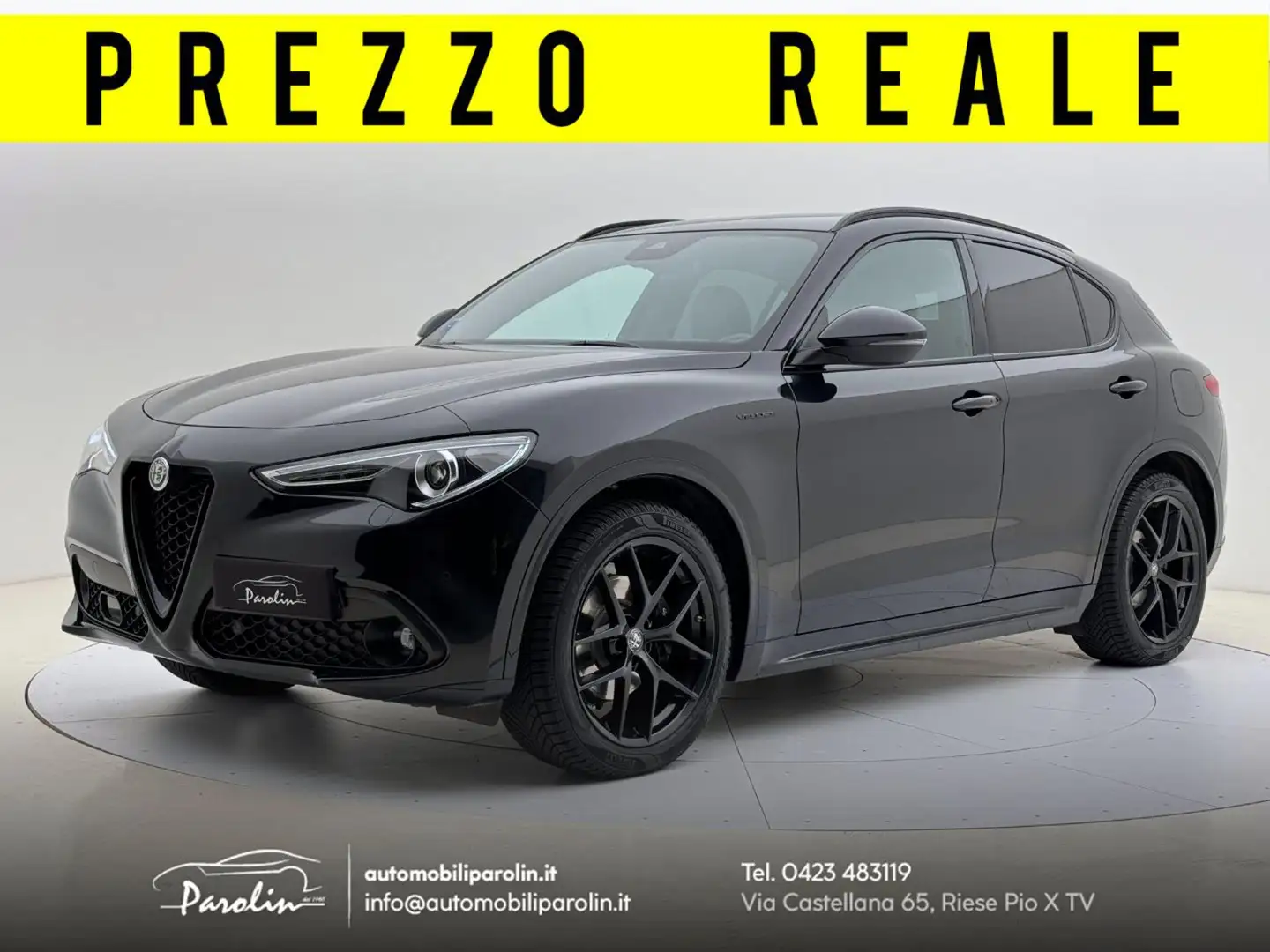 Alfa Romeo Stelvio 2.2 Turbodiesel 210 CV AT8 Q4 Veloce total Black Black - 1