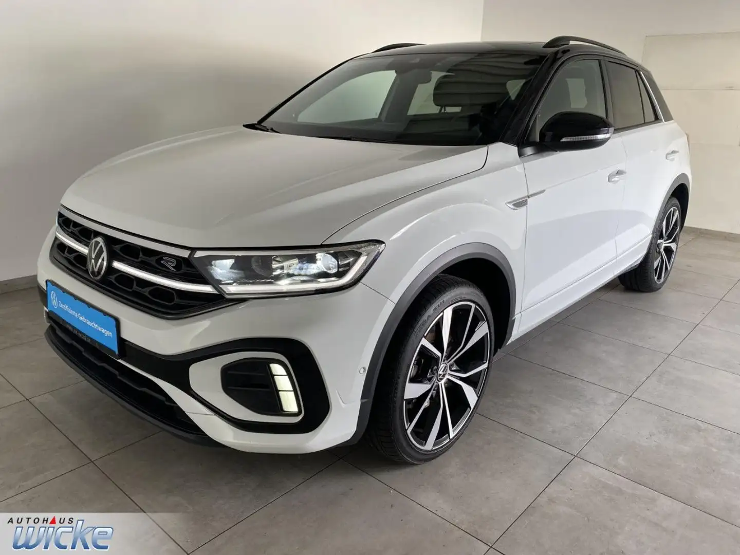 Volkswagen T-Roc 2.0 TSI DSG 4Motion R-Line NAVI KLIMA AHK PA Weiß - 2