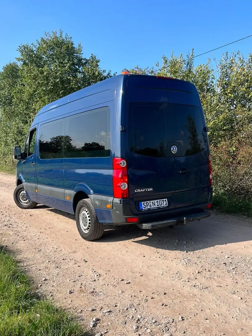 Volkswagen Crafter Kombi 35 L2H2 Hochdach Klima 9-Sitzer Blau - 2