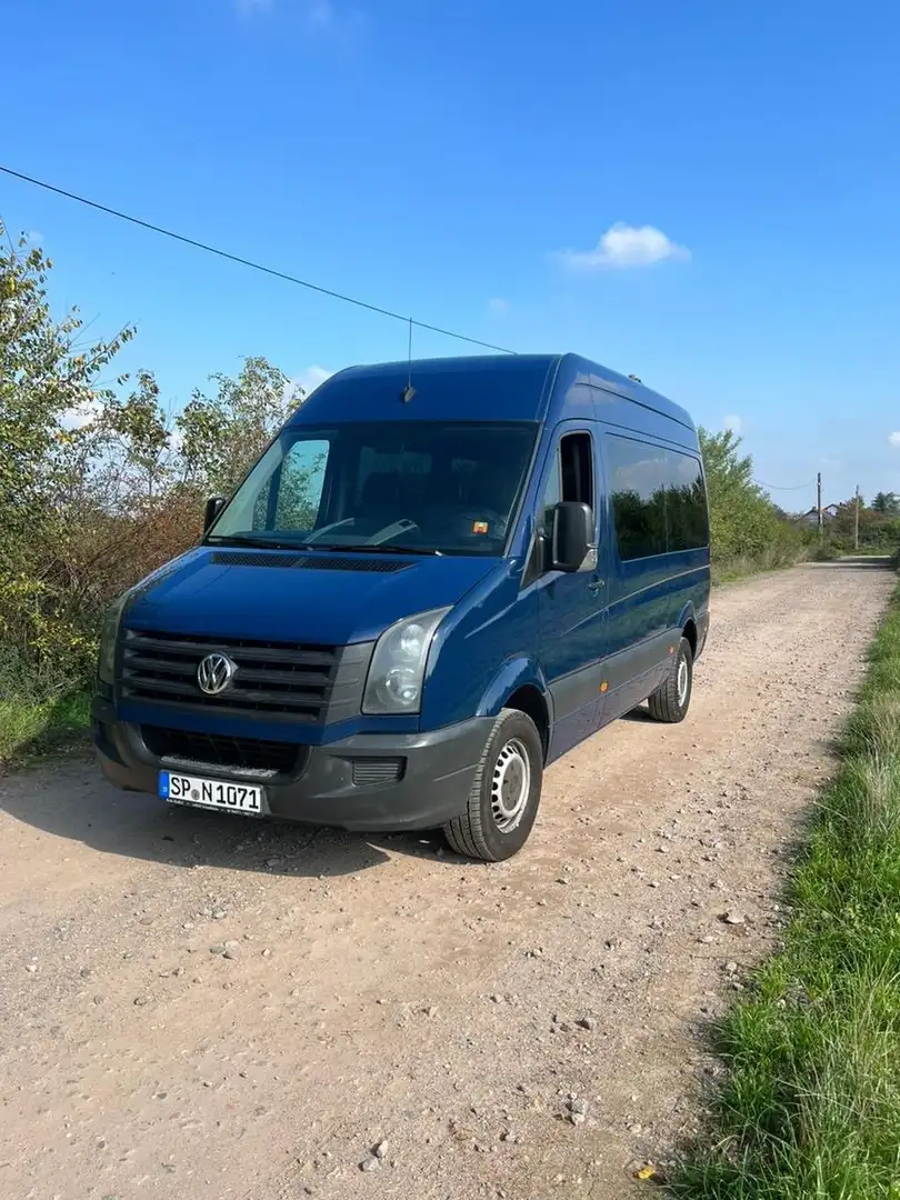 Volkswagen Crafter Kombi 35 L2H2 Hochdach Klima 9-Sitzer Blau - 1