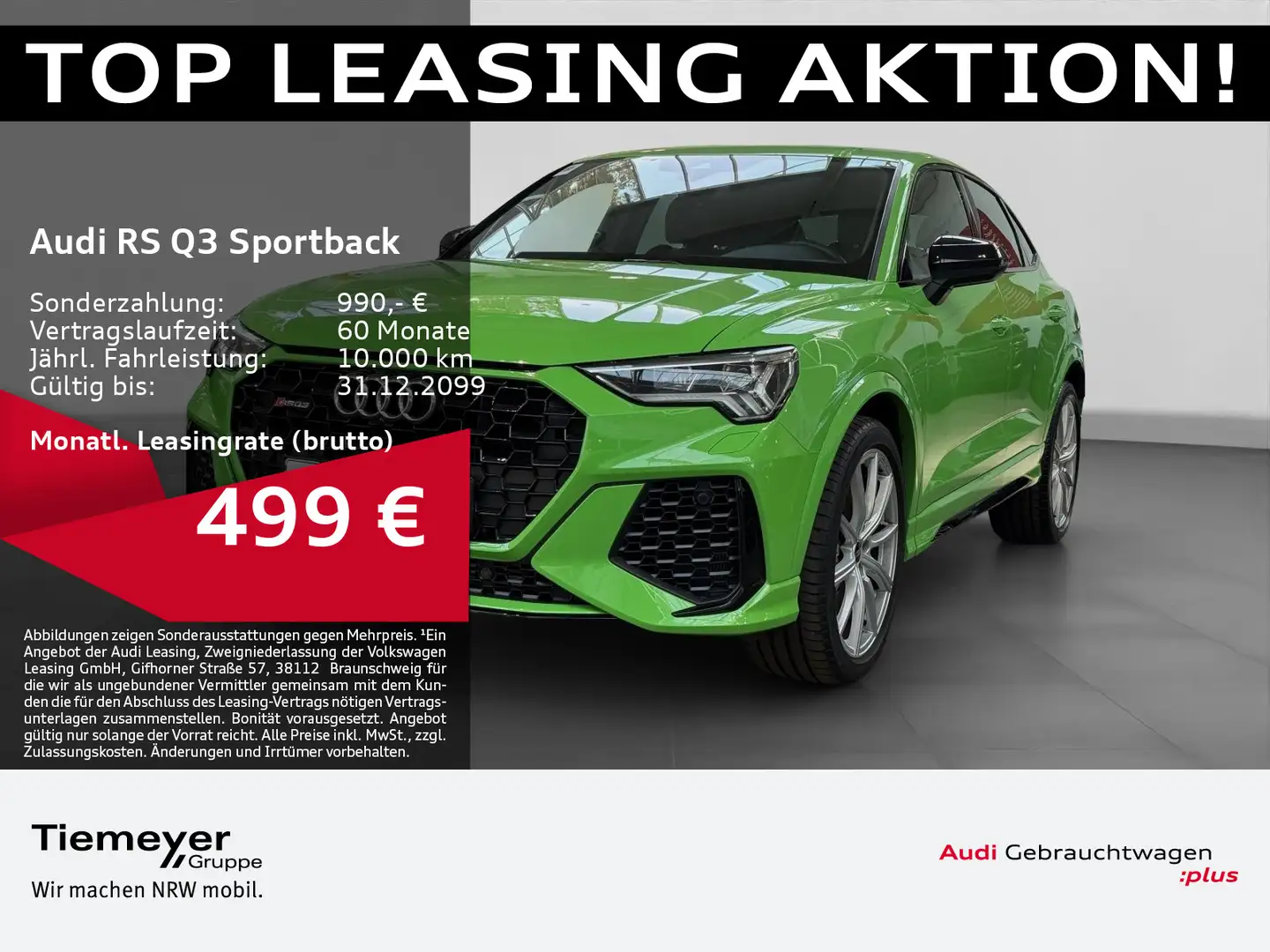 Audi RS Q3 RSQ3 Sportback Q LM20 OPTIKPKT VIRTUAL SPORTSITZ Grün - 1