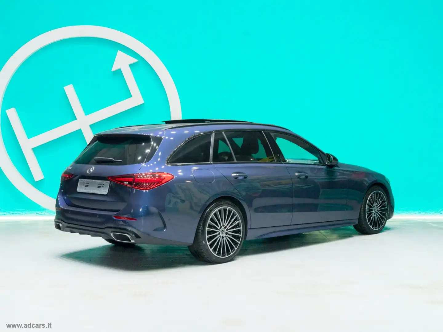 Mercedes-Benz C 220 C 220 d Mild hybrid S.W. AMG LINE *TETTO PANORAMIC Blau - 2