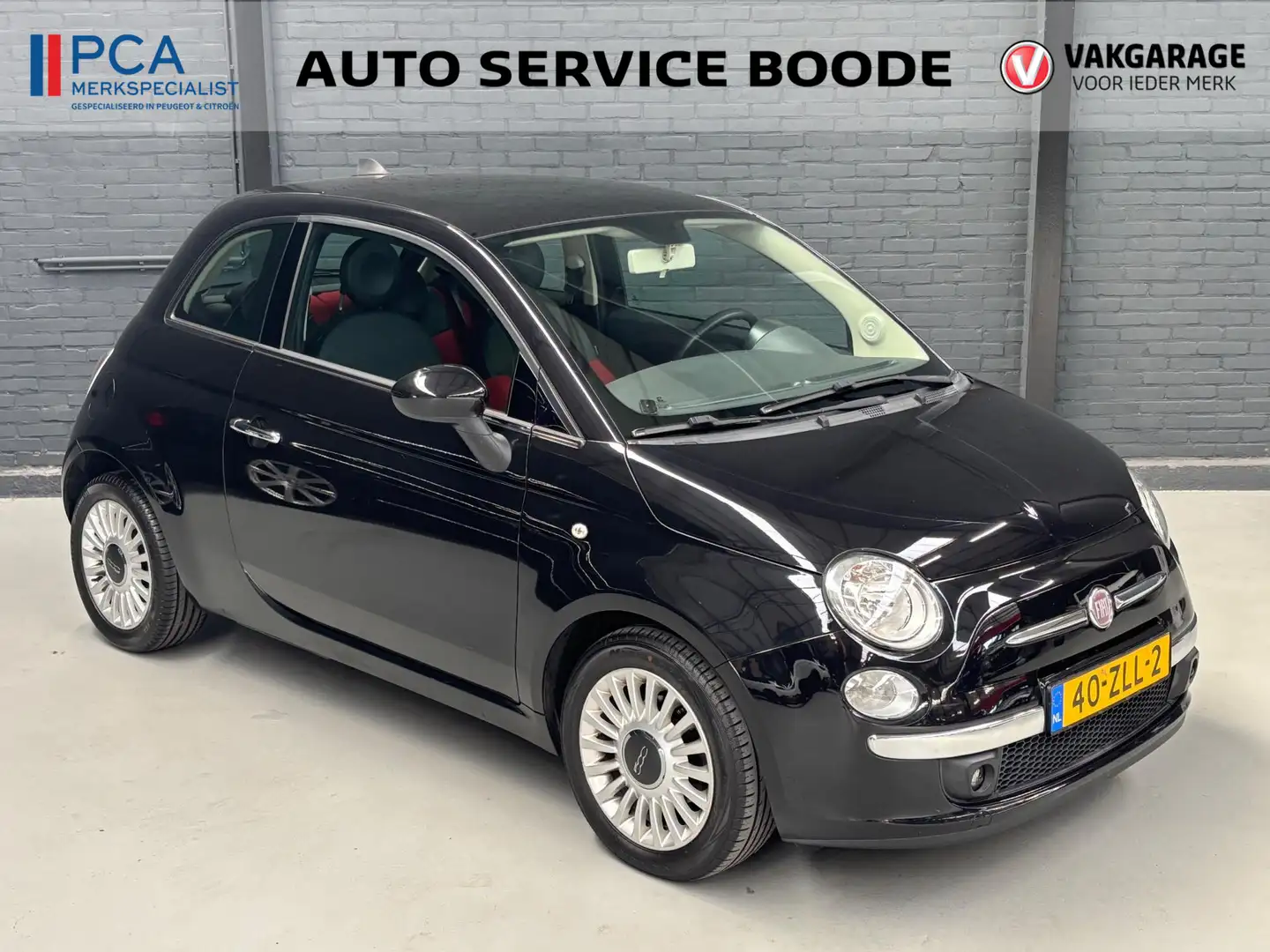 Fiat 500 0.9 TwinAir (86 pk) Lounge - panoramadak - aircond Zwart - 2