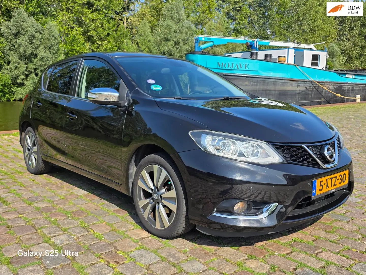 Nissan Pulsar 1.2 DIG-T Tekna achteruit camera navigatie cruis c Zwart - 1
