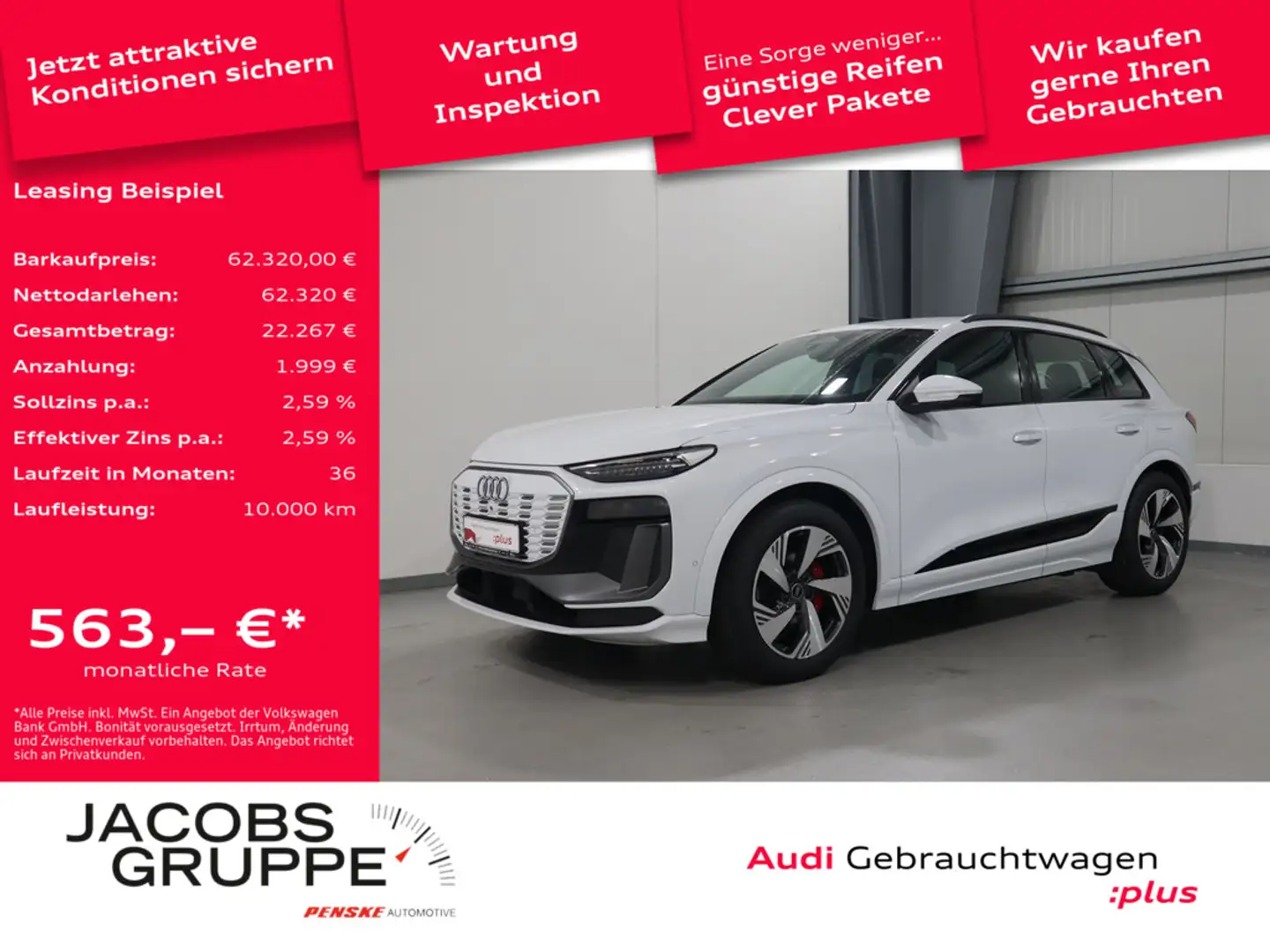 Audi Q6 e-tron quattro S-Line *Navi*Matrix*TopView * Alb - 1
