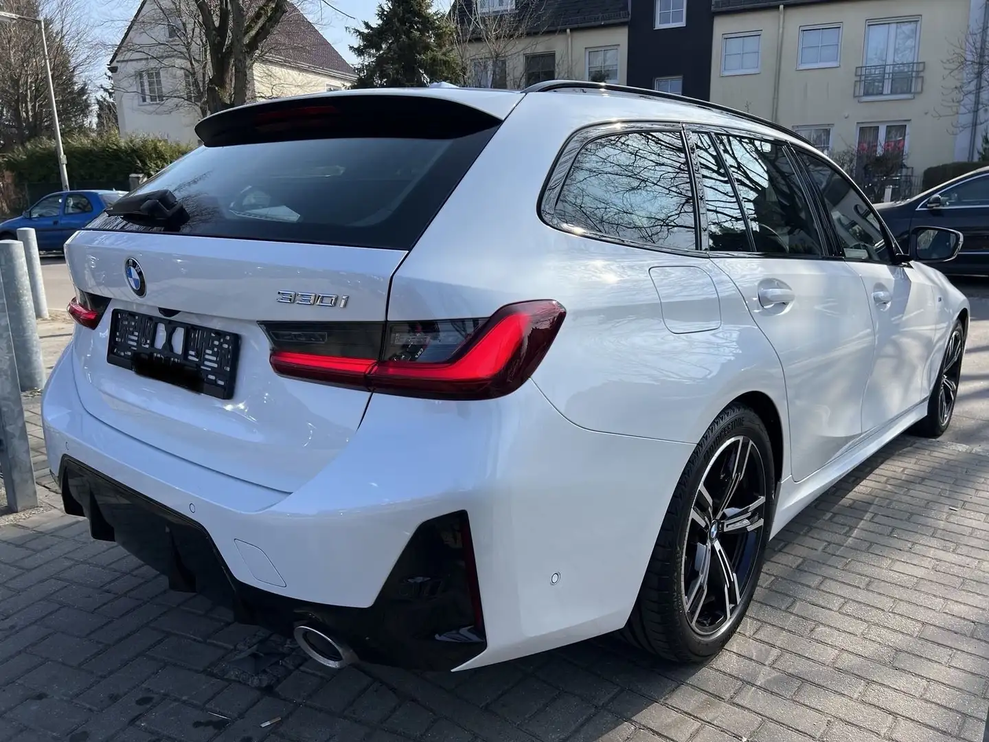 BMW 330 330i freni magg Touring xdrive MSport Pro auto Bianco - 2