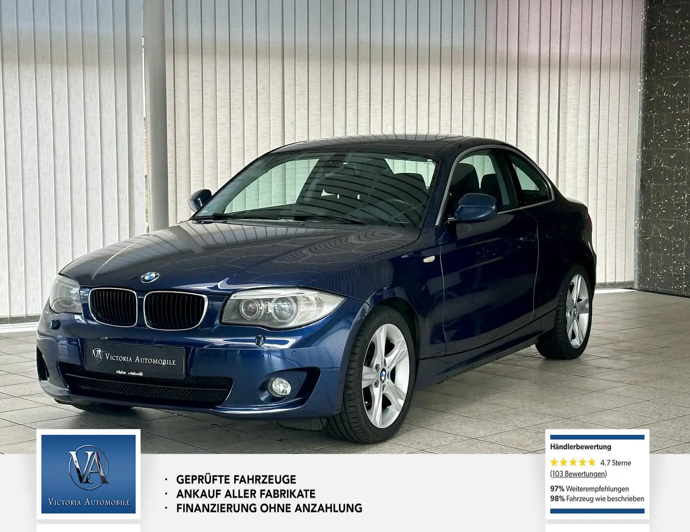 BMW 125 i 2 Hand* Scheckheft* Gepflegt Blauw - 1