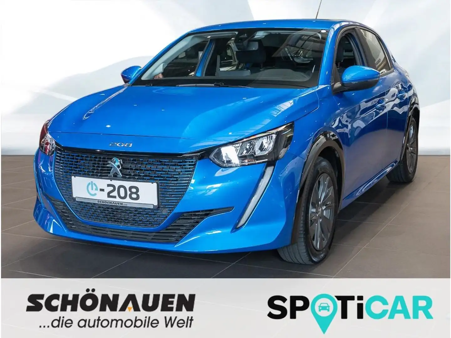 Peugeot 208 ELEKTRO ACTIVE PACK (11kW) +CARPLAY+BT+USB++ Blauw - 1