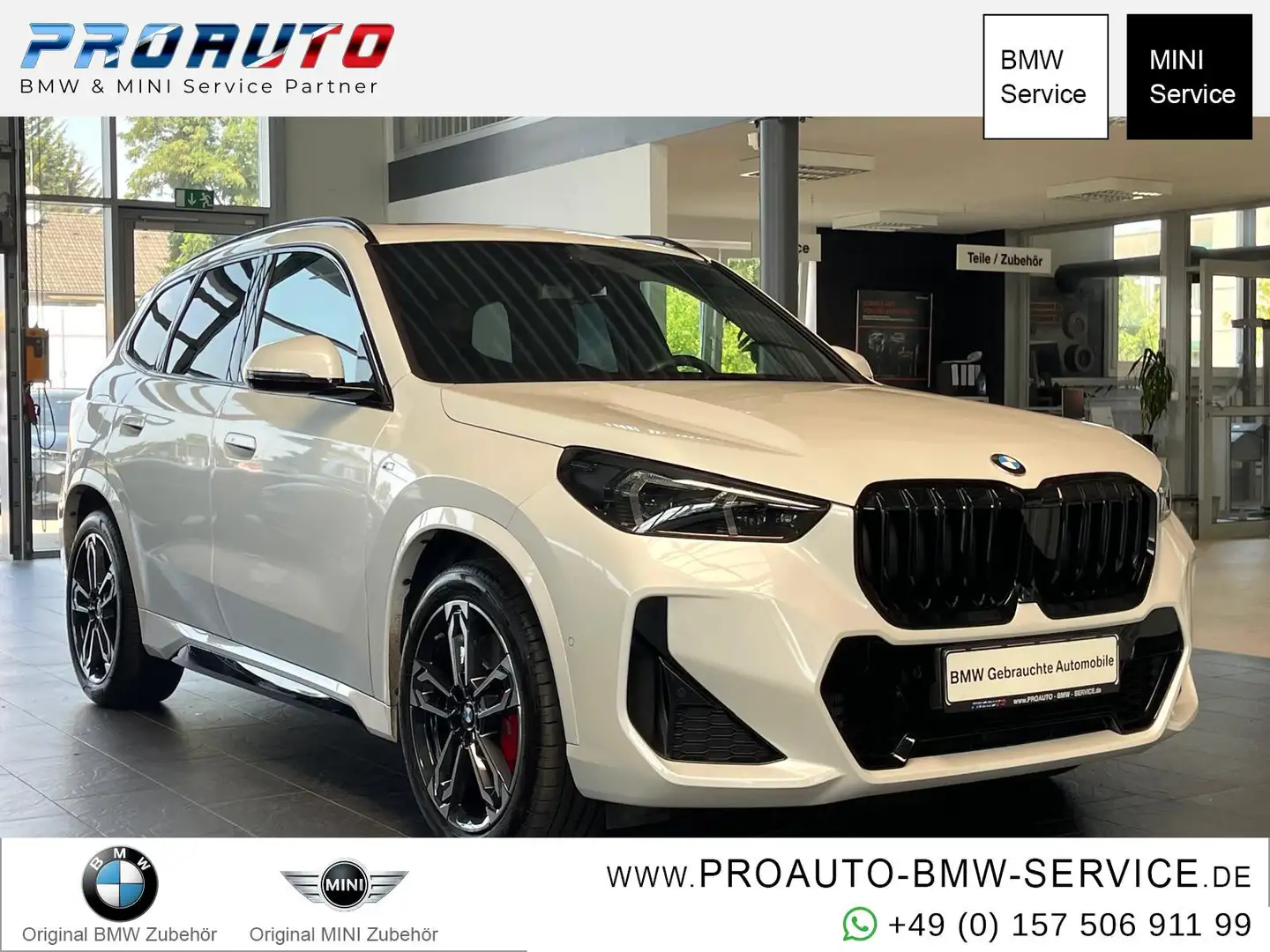 BMW X1 18i sDr M Sport Pro AHK/Pano/360°/HUD/19"/Komf.Z Weiß - 1