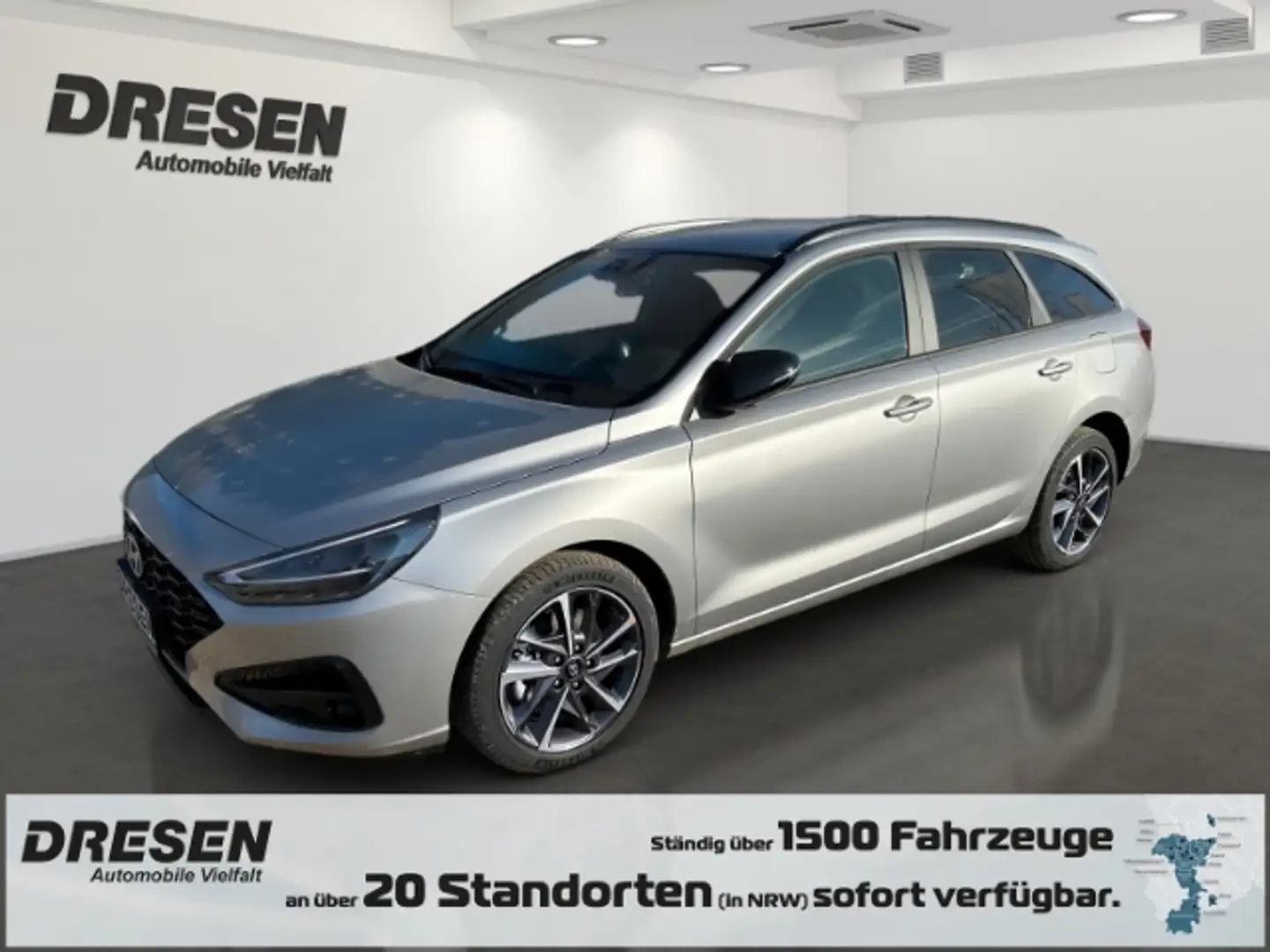 Hyundai i30 Advantage 1.5 T-GDI 140PS DCT Navi Kamera SHZ Silber - 1