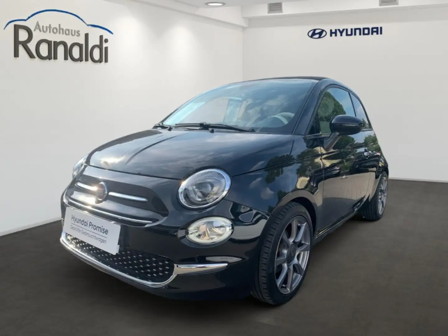 Fiat 500 Lounge 0.9 TwinAir++Sitzheizung!++Abarth-Felgen!++ Schwarz - 1