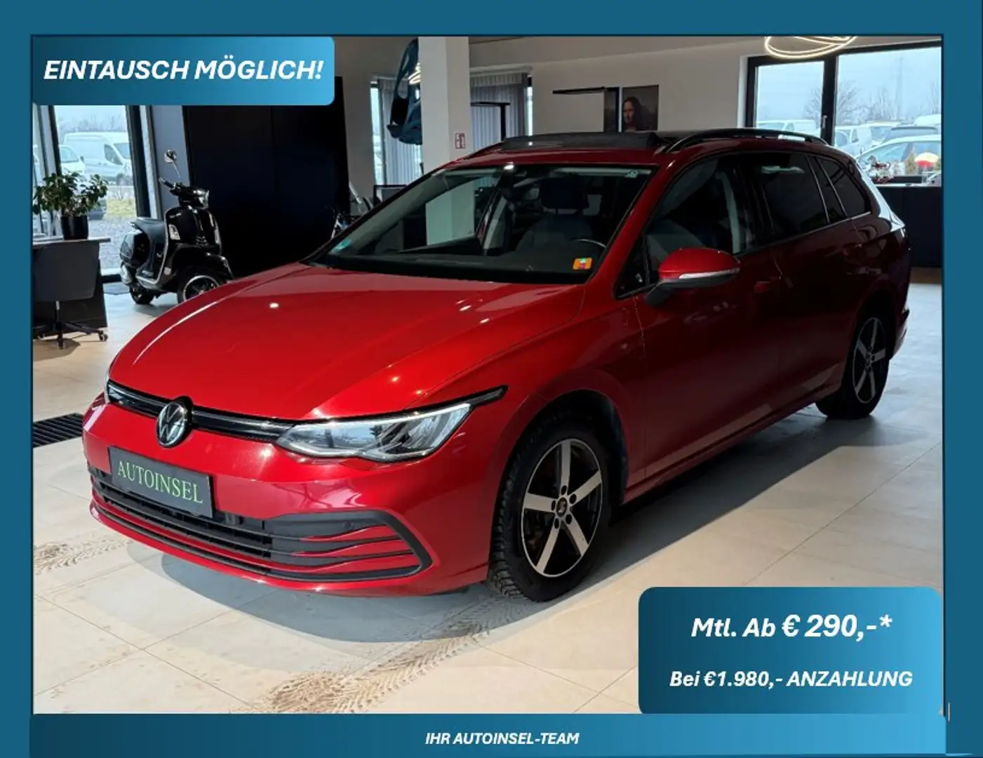 Volkswagen Golf Variant Life Panorama+Kamera+Ambiente Rot - 1