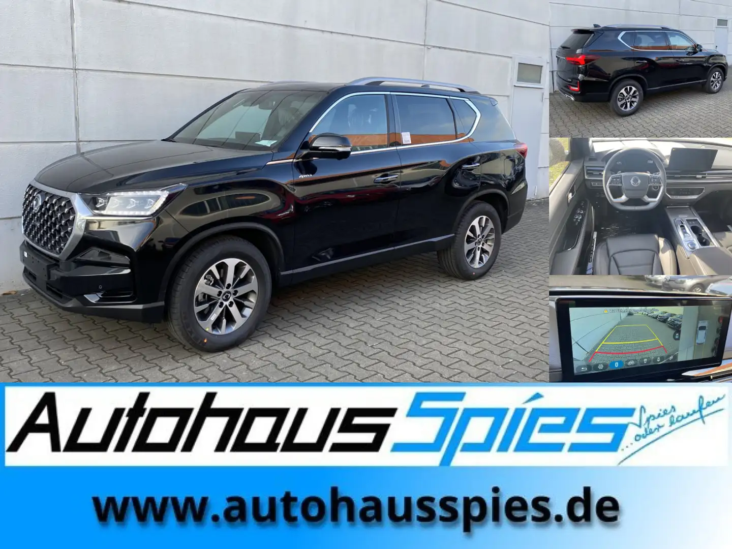SsangYong Rexton 2,2 E-XDI 4WD 8AT MY25  Lux 3.5t AHL GSD ACC 360Ka Noir - 1