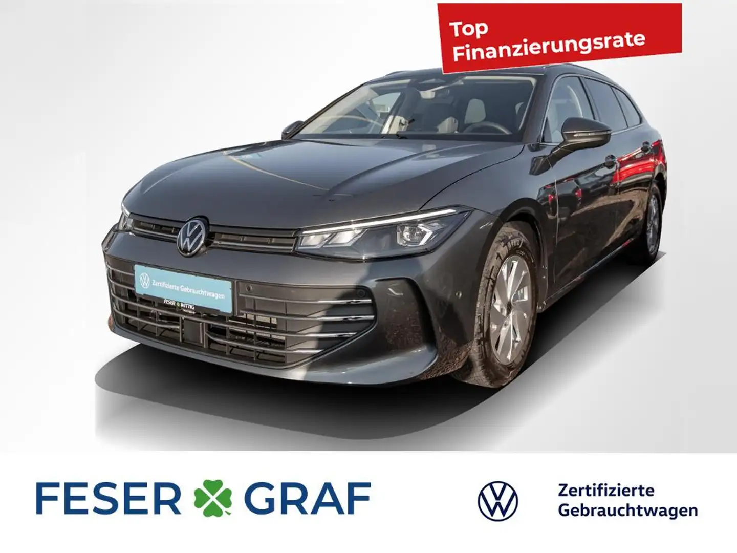 Volkswagen Passat eTSI DSG LED/Massage/DCC/Rollo/Akustik-P Grau - 1