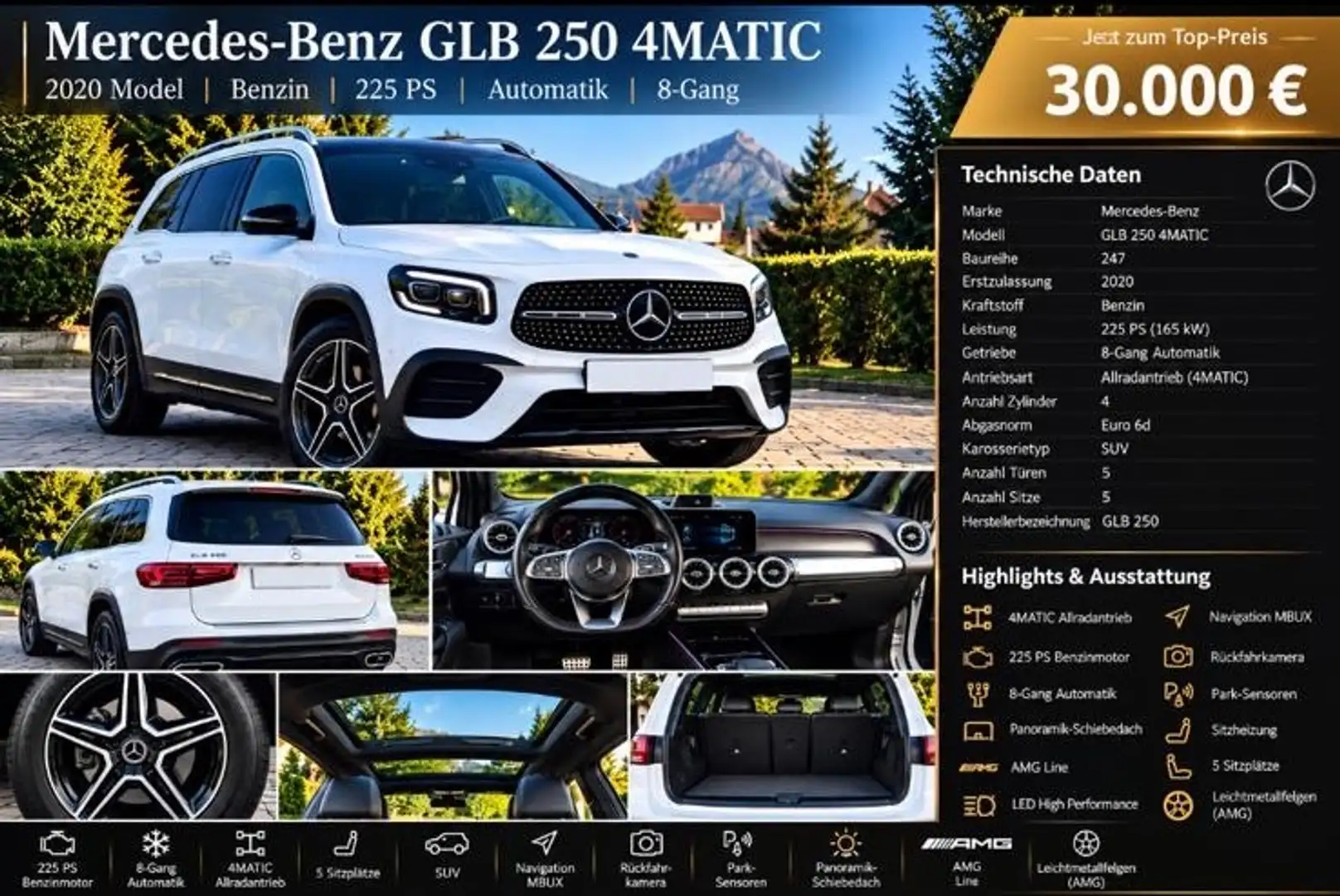 Mercedes-Benz GLB 250 4MATIC Aut. | Top Austattung!! | Sehr Gepflegt!! | - 1