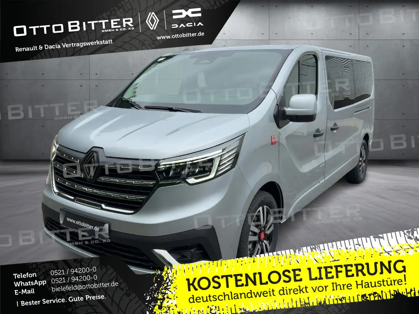 Renault Trafic Grand RED EDITION L2H1 dCi150 EDC 9-SITZE Silber - 1