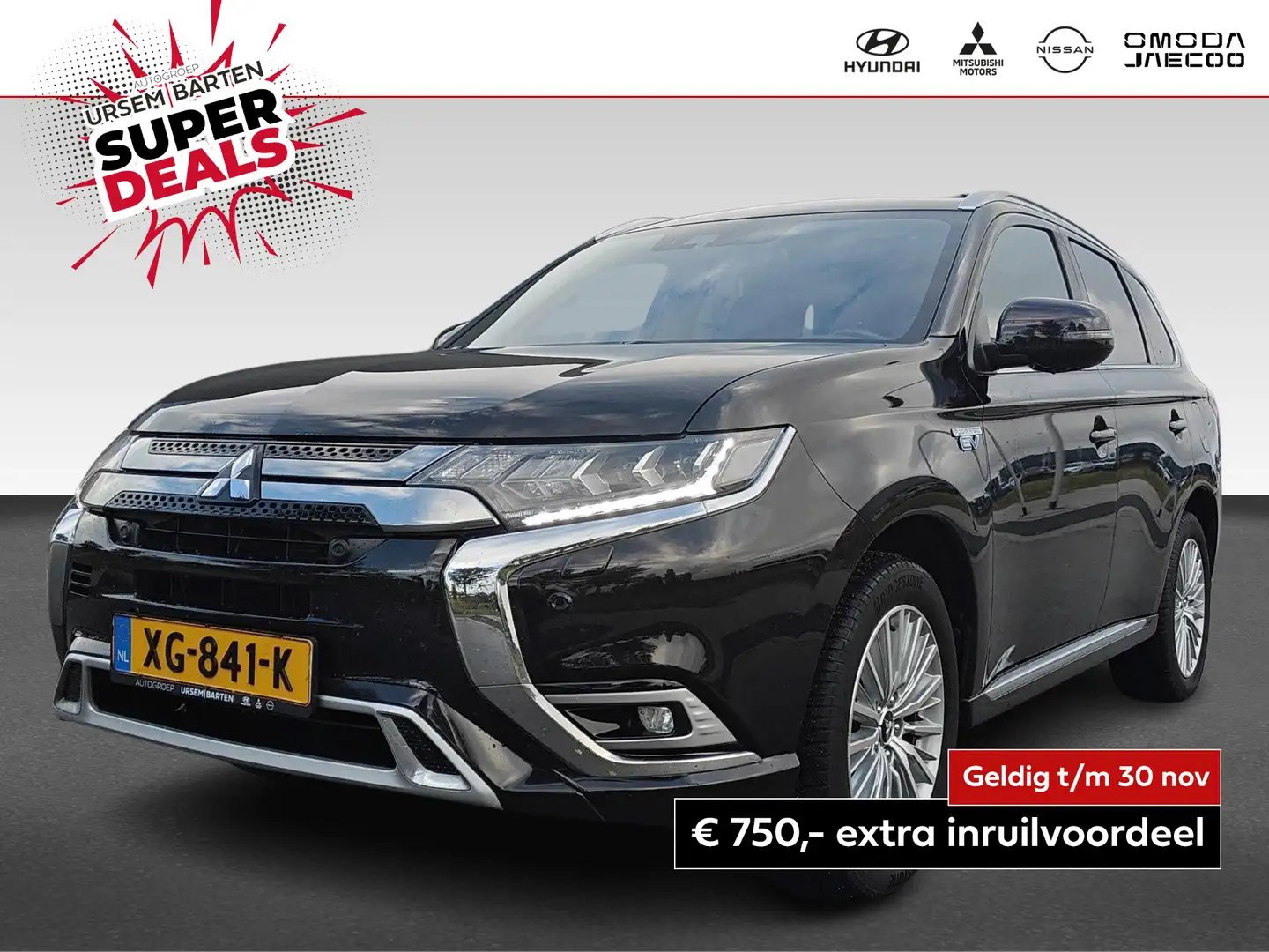 Mitsubishi Outlander 2.4 PHEV Instyle | Leder interieur | Elektrisch be Zwart - 1