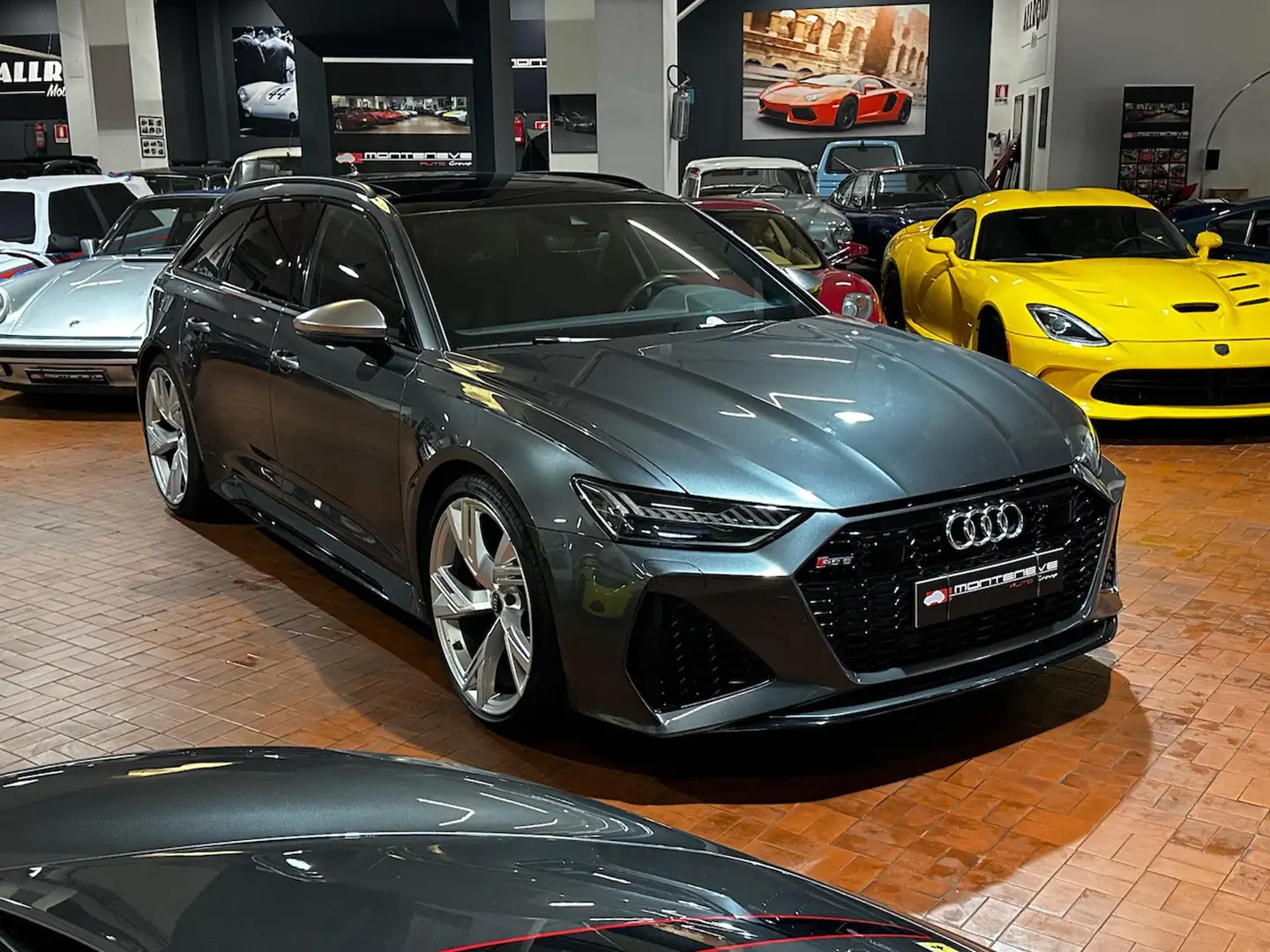 Audi RS6 V8 Quattro tiptronic B&O Panorama Tagliandi Gris - 1