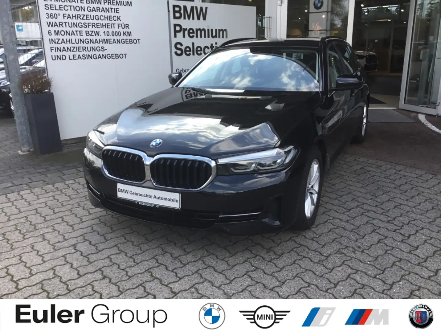 BMW 520 d Touring Luftfederung AHK Navi Leder Memory Sitze Schwarz - 1