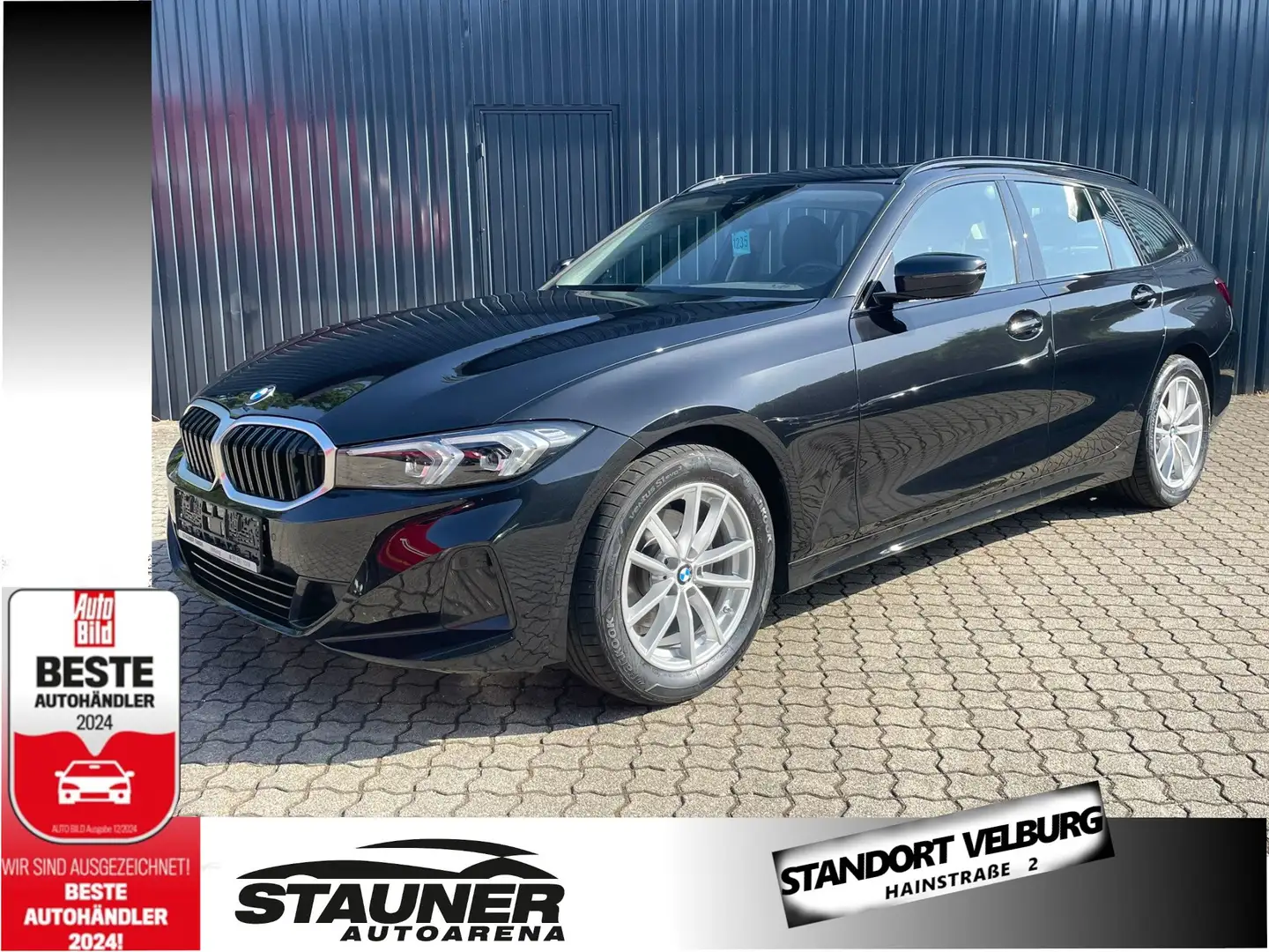 BMW 320 D Aut Touring/ PanoDa/Standheiz/Sporsitz/Teilleder Schwarz - 1
