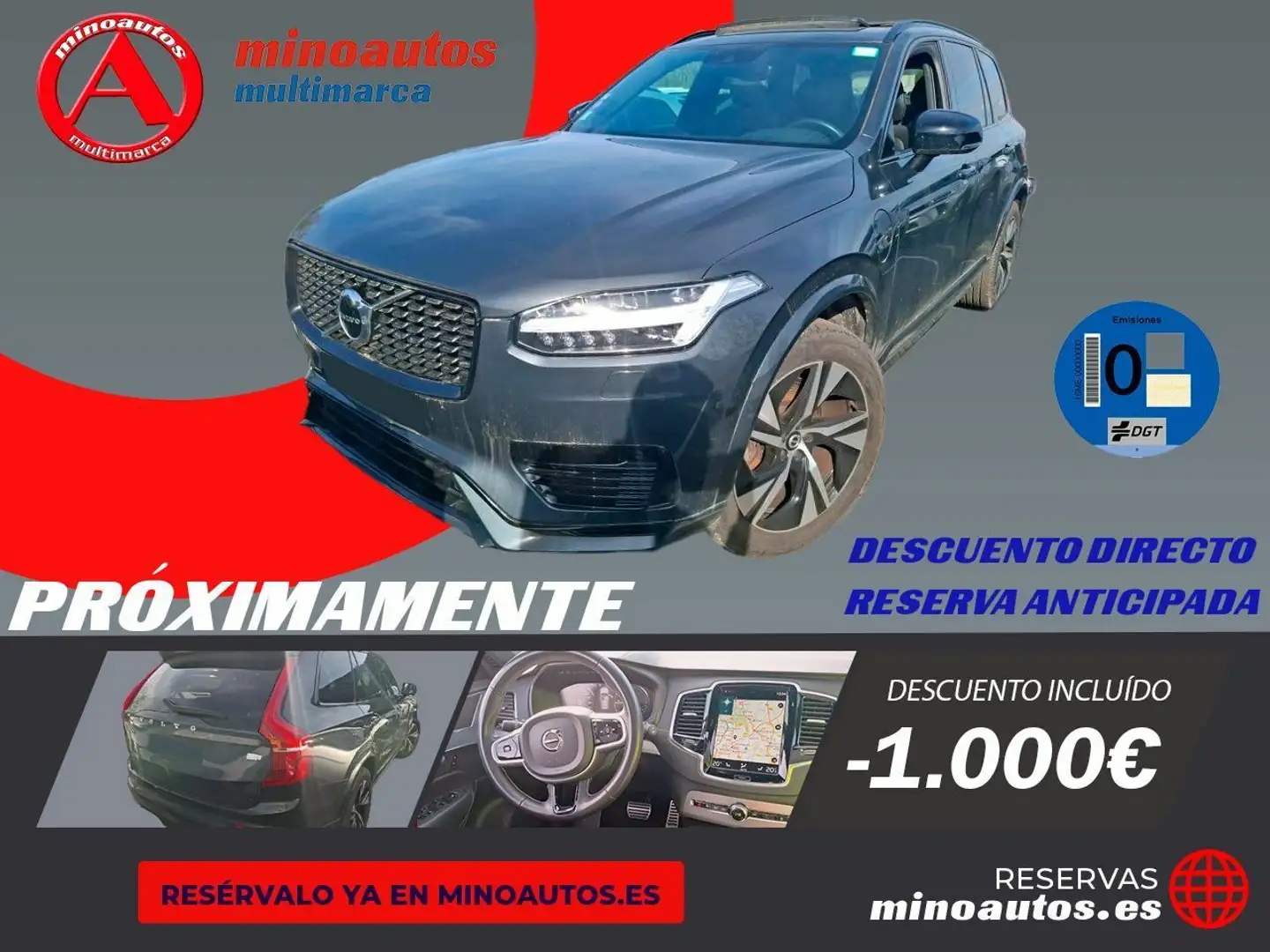 Volvo XC90 T6 R-Design AWD Aut. 310 Gris - 1