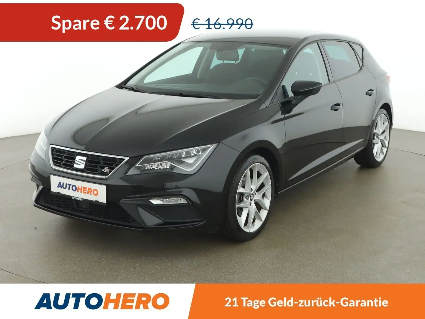 SEAT Leon 1.4 TSI ACT FR*NAVI*TEMPO*PDC*SHZ*ALU*KLIMA* Schwarz - 1