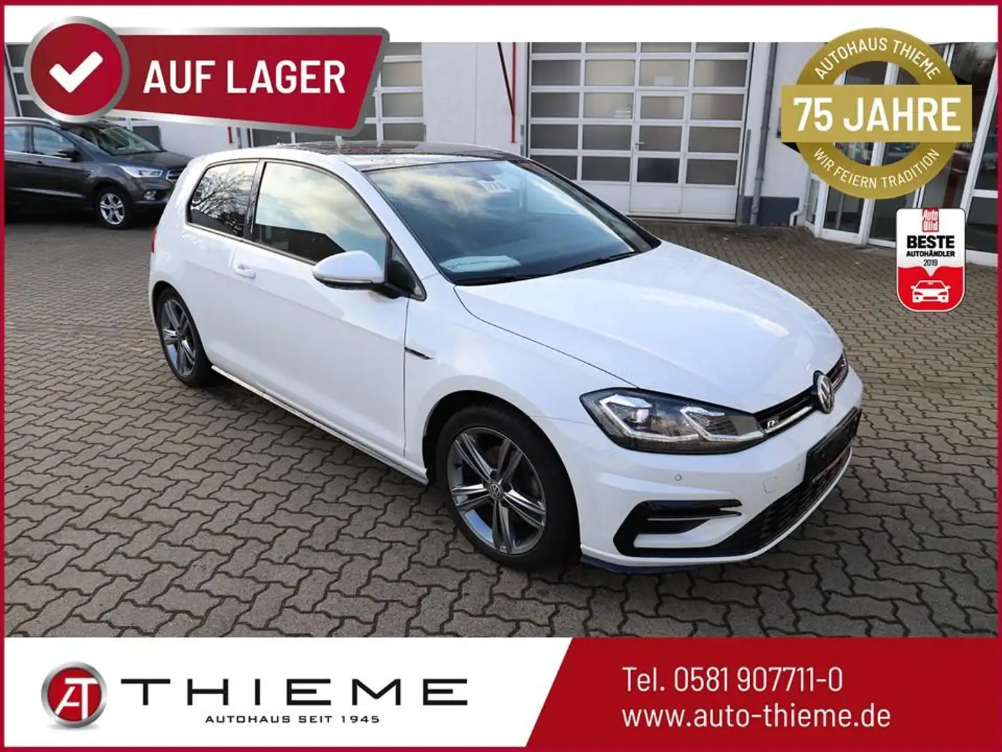 Volkswagen Golf R-Line 150PS TSI DSG - ACC/Navi/Pano/AID/1.Hd/8... Weiß - 1