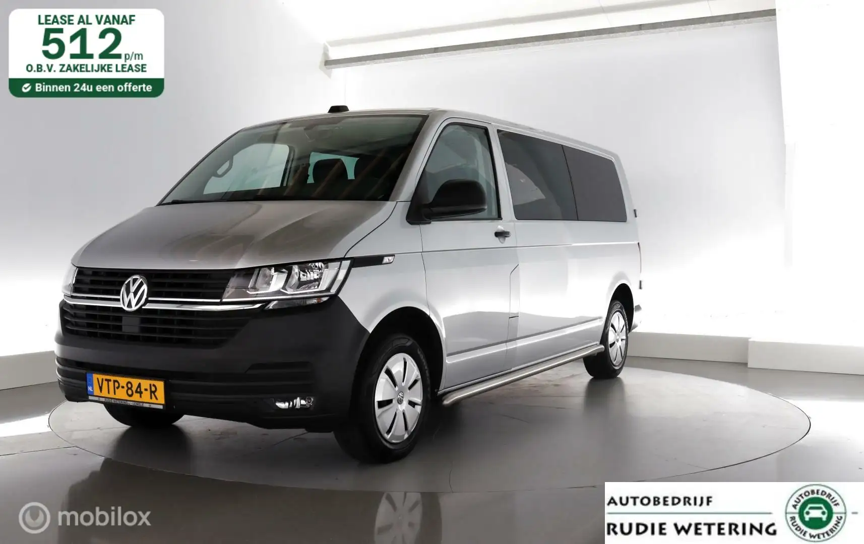 Volkswagen T6.1 Transporter 2.0 TDI L2H1 DC Comfortline 6-pers.|trekhaak|nav|d Gris - 1