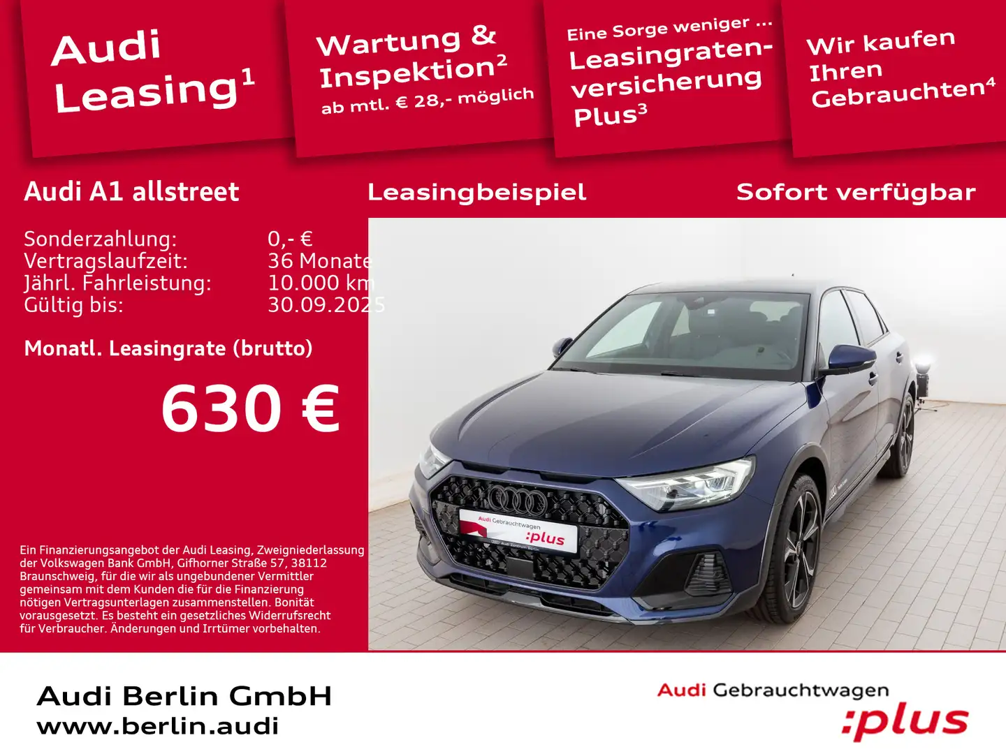 Audi A1 35 TFSI S tronic Blau - 1