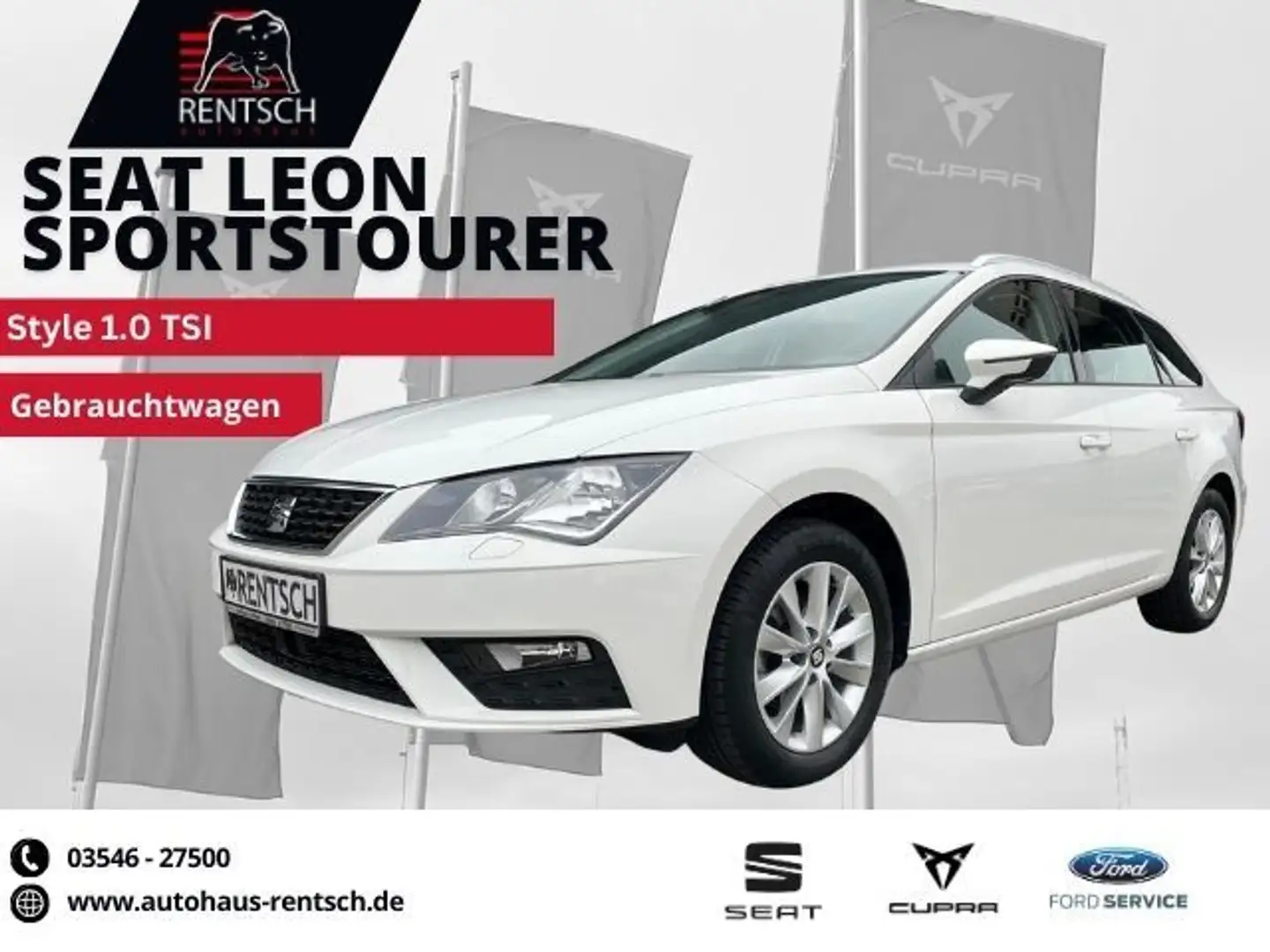 SEAT Leon Sportstourer Style 1.0 TSI *SHZ*EPH* Blanco - 1
