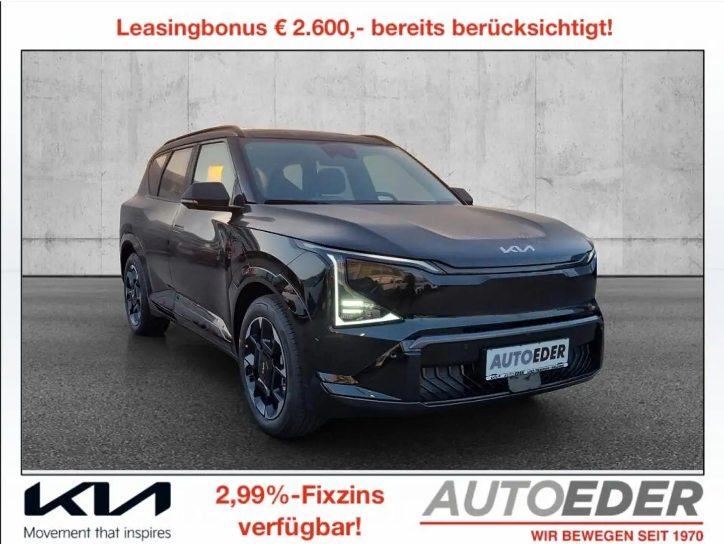 Kia EV5 FWD 81,4kWh GT-Line Schwarz - 1