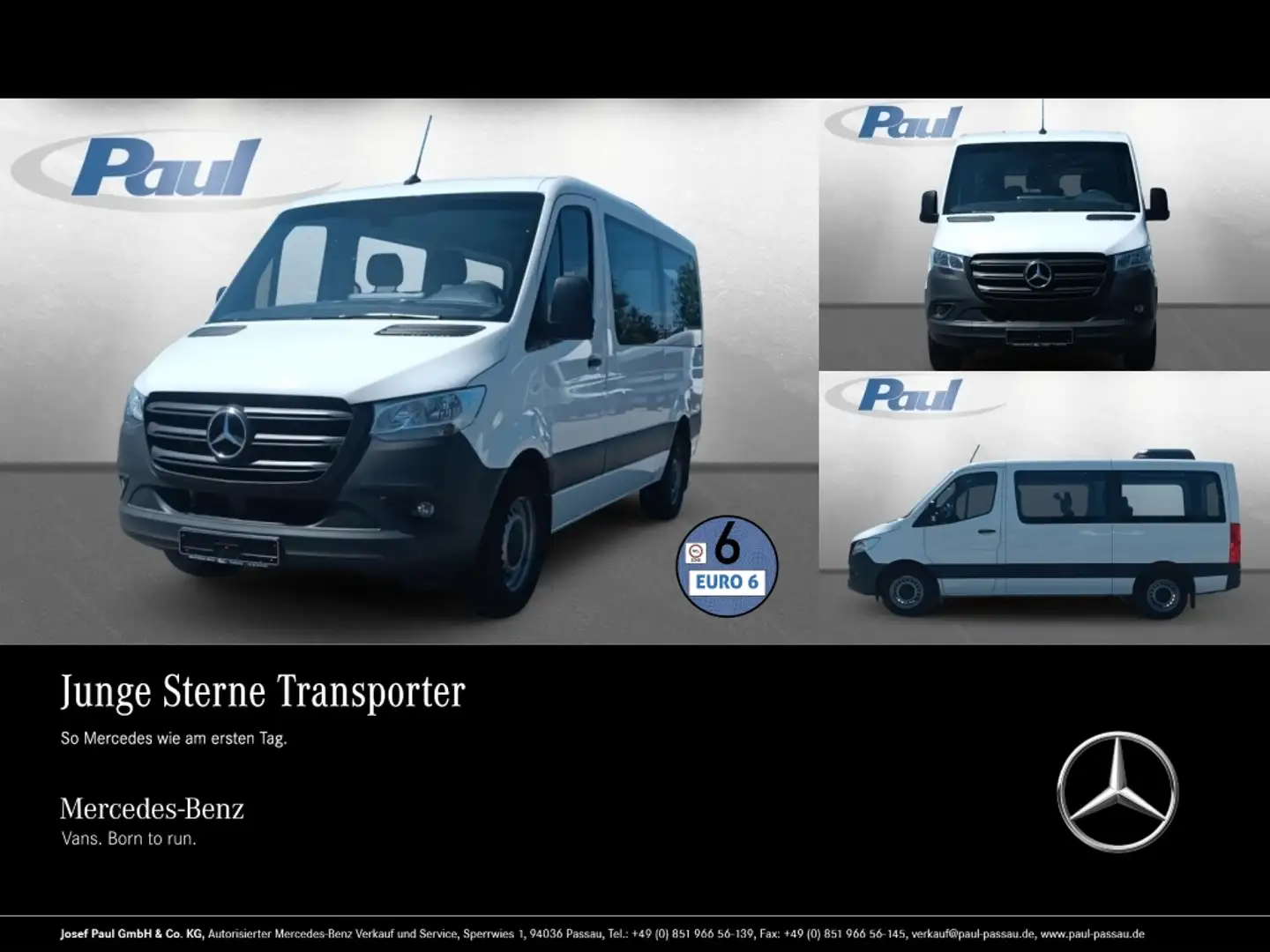 Mercedes-Benz Sprinter 215 CDI Tourer 2xKlima+Tempomat+Zuheizer Blanc - 1