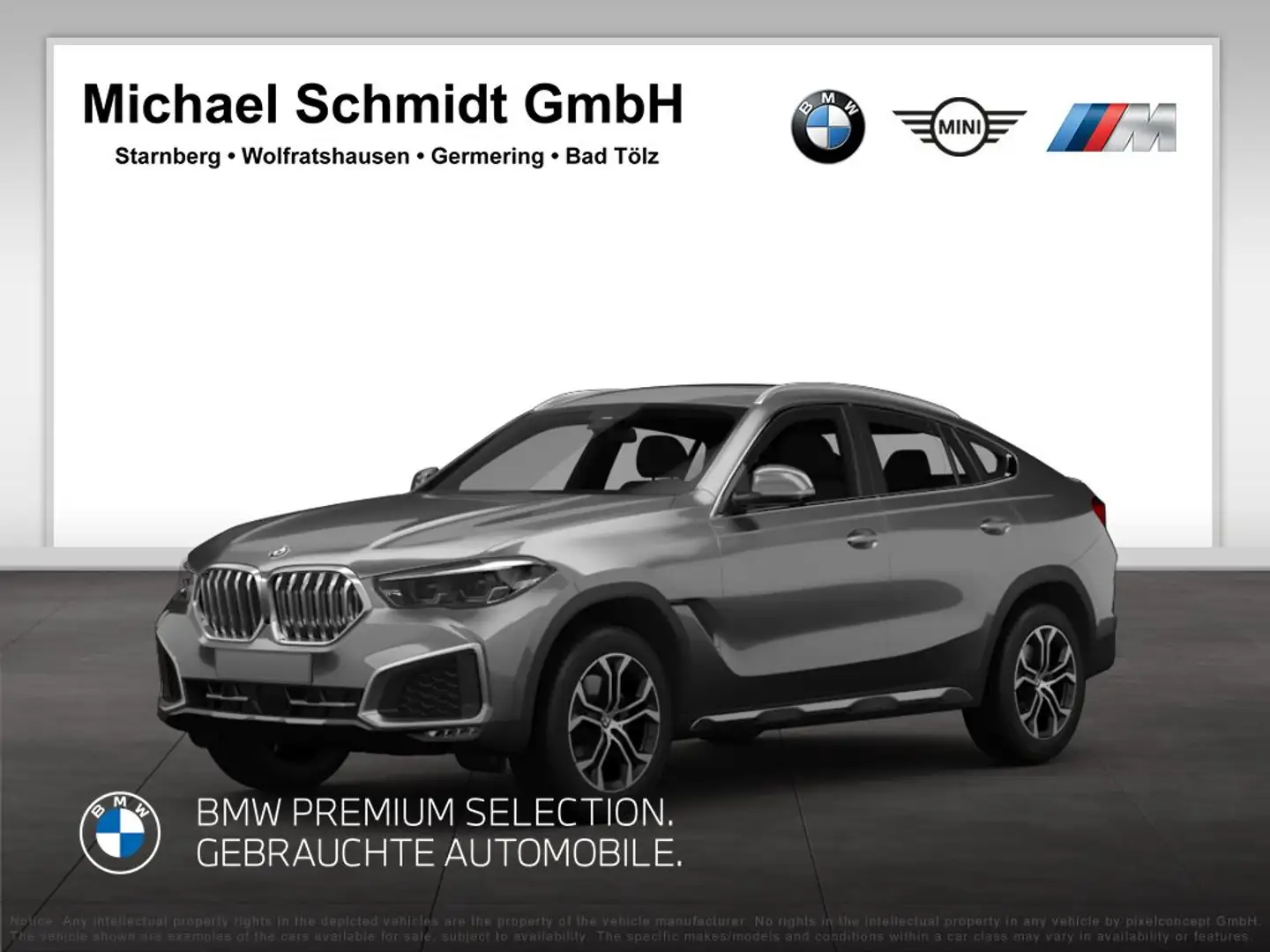 BMW X6 xDrive30d M Sport*H&K*AHK*Pano*LED*DAB*Park.Assist Gris - 1
