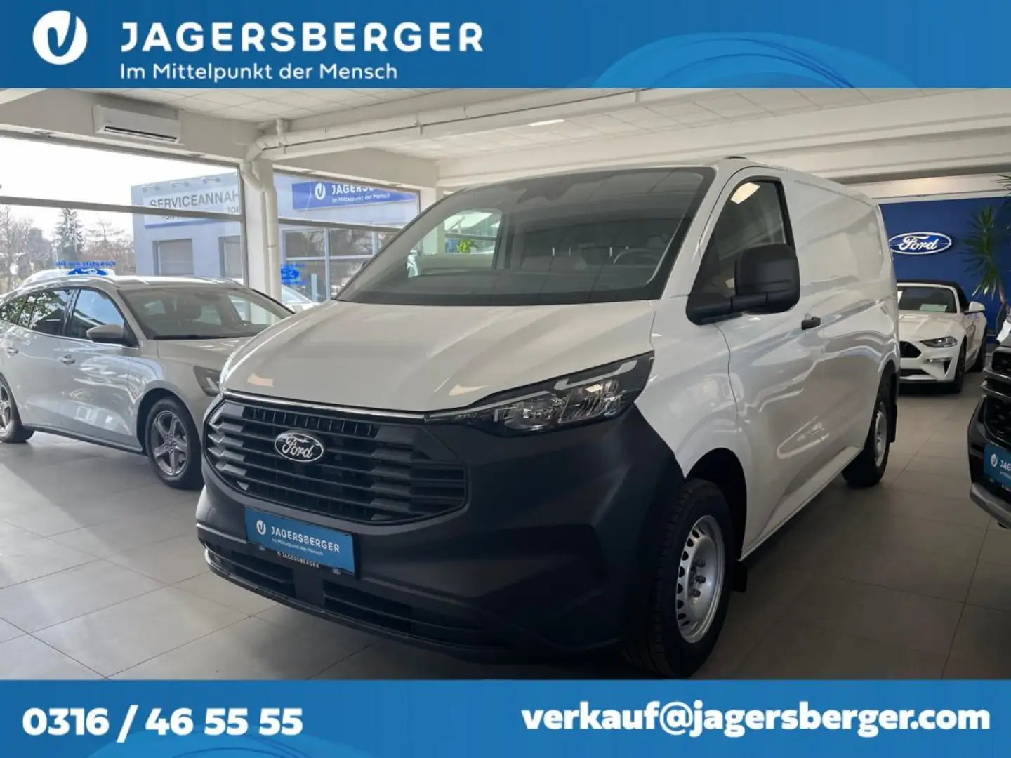 Ford Transit Custom Kasten 2,0 EcoBlue L1H1 280 Basis Blanc - 1