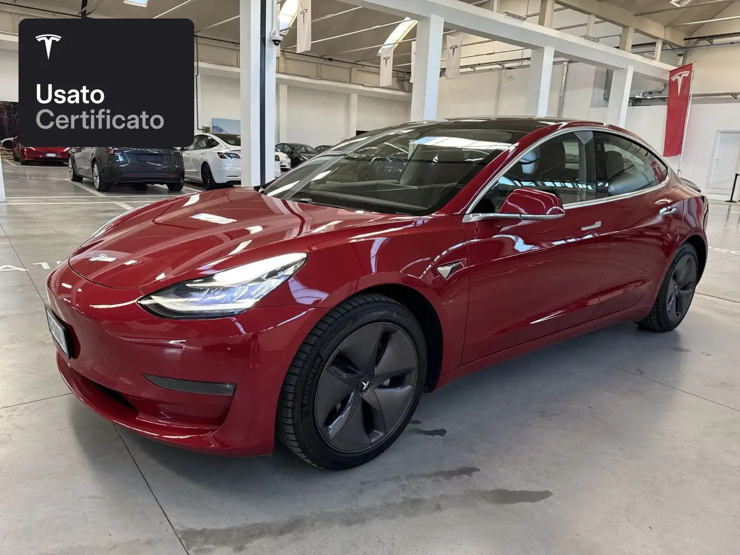 Tesla Model 3 Long Range AWD Rosso - 1