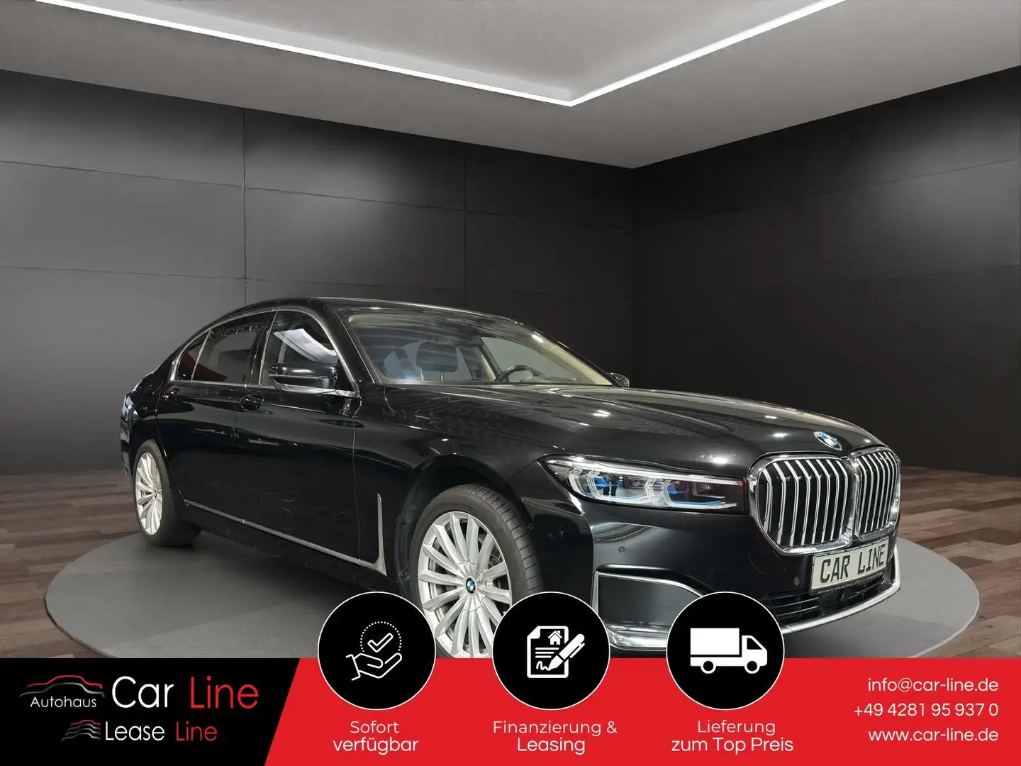 BMW 730 Ld xDrive Sky Lounge*St.Hz.*H&K*360°*HuD*DAB* Noir - 1