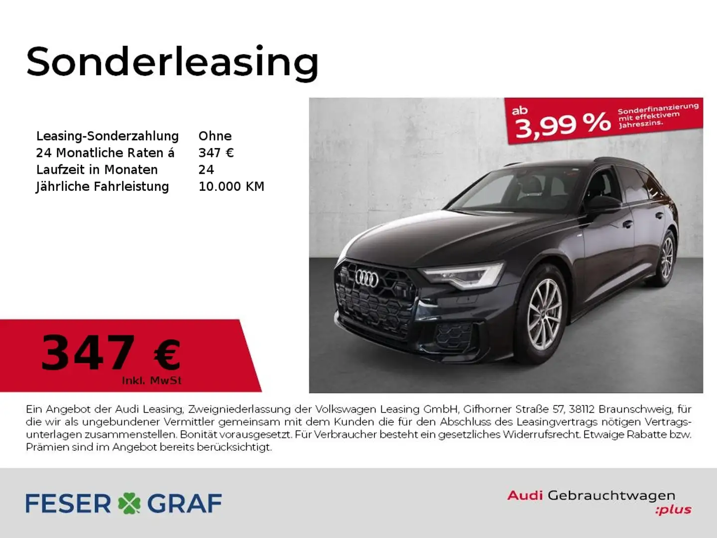 Audi A6 Avant 45 TFSI S line S tronic Matrix HUD Schwarz - 1