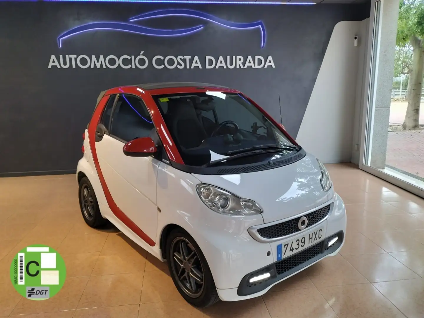 smart forTwo Cabrio 52 mhd Passion Aut. Blanco - 1