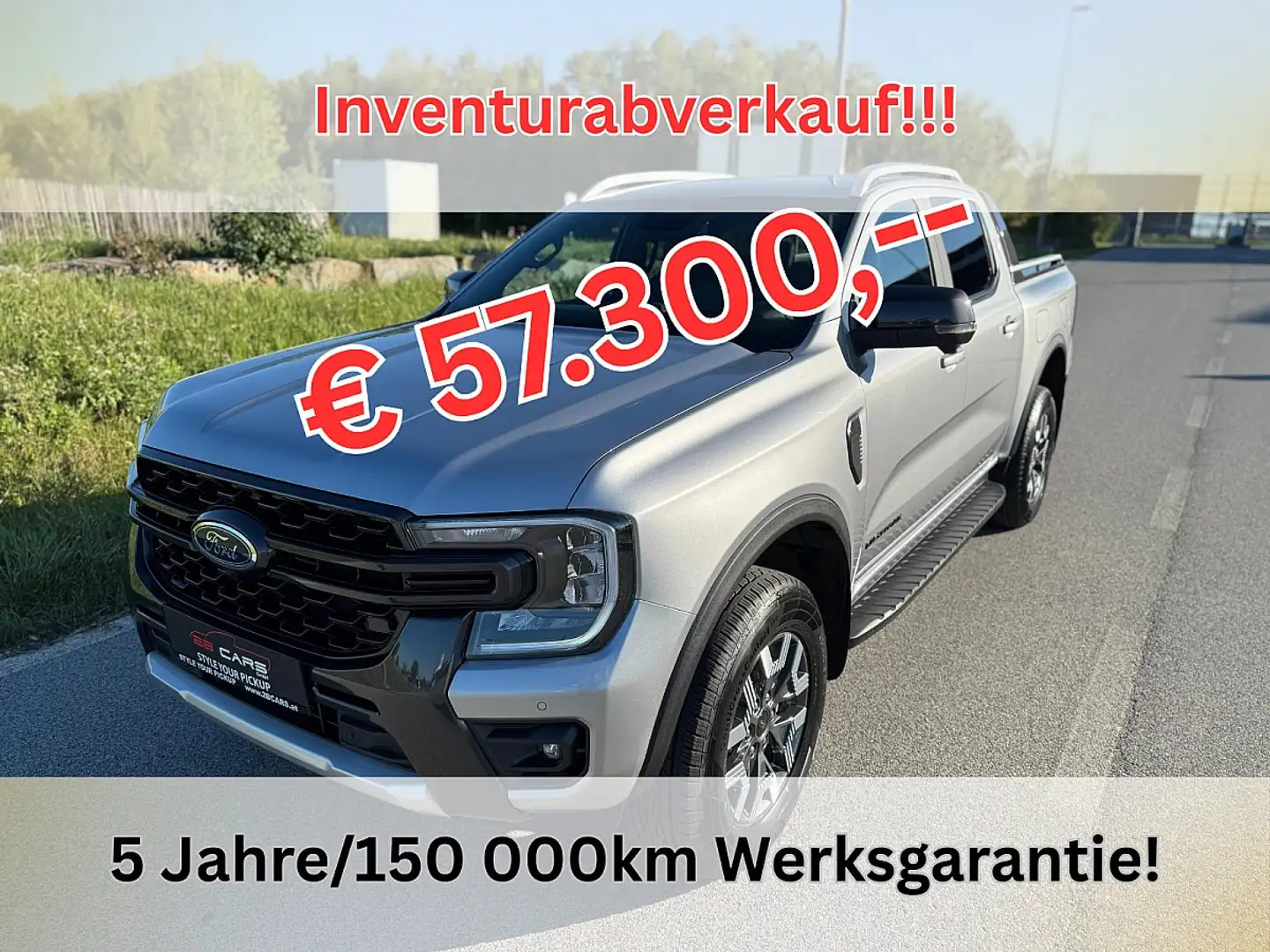 Ford Ranger Ranger DK Wildtrak e-4WD 2.3 EcoBoost Aut. 3,5t... Silber - 1