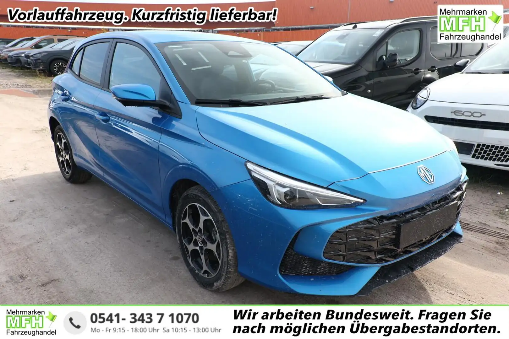 MG MG3 Luxury 3 1.5 HEV+ 195 LED Nav ACC SHZ Kam360° 1... Albastru - 1