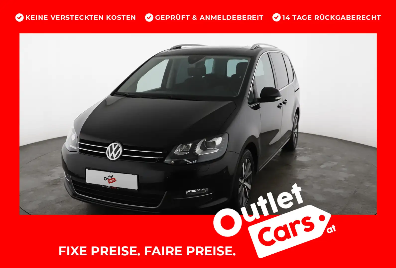 Volkswagen Sharan Business+ TDI SCR DSG 5-Sitzer Schwarz - 1